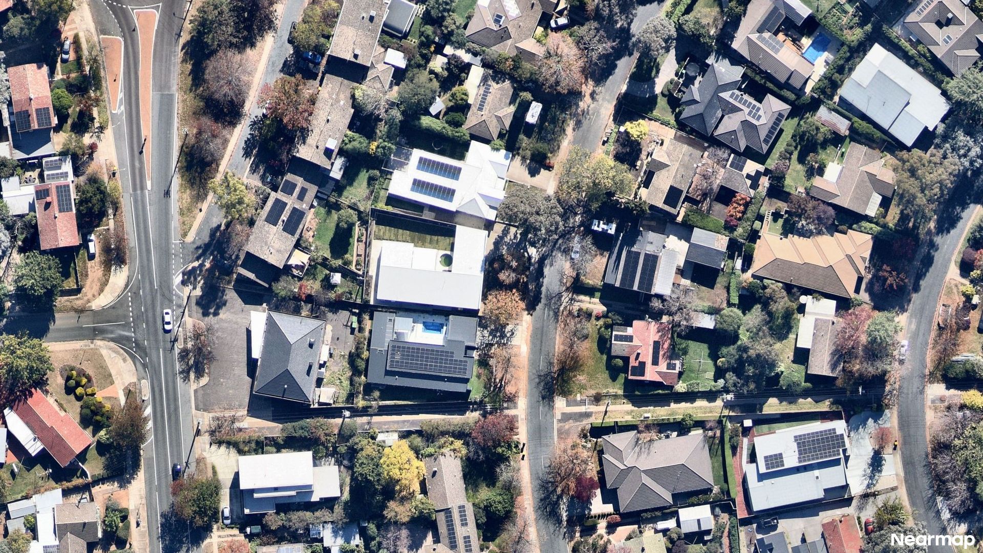 Vertical aerial view