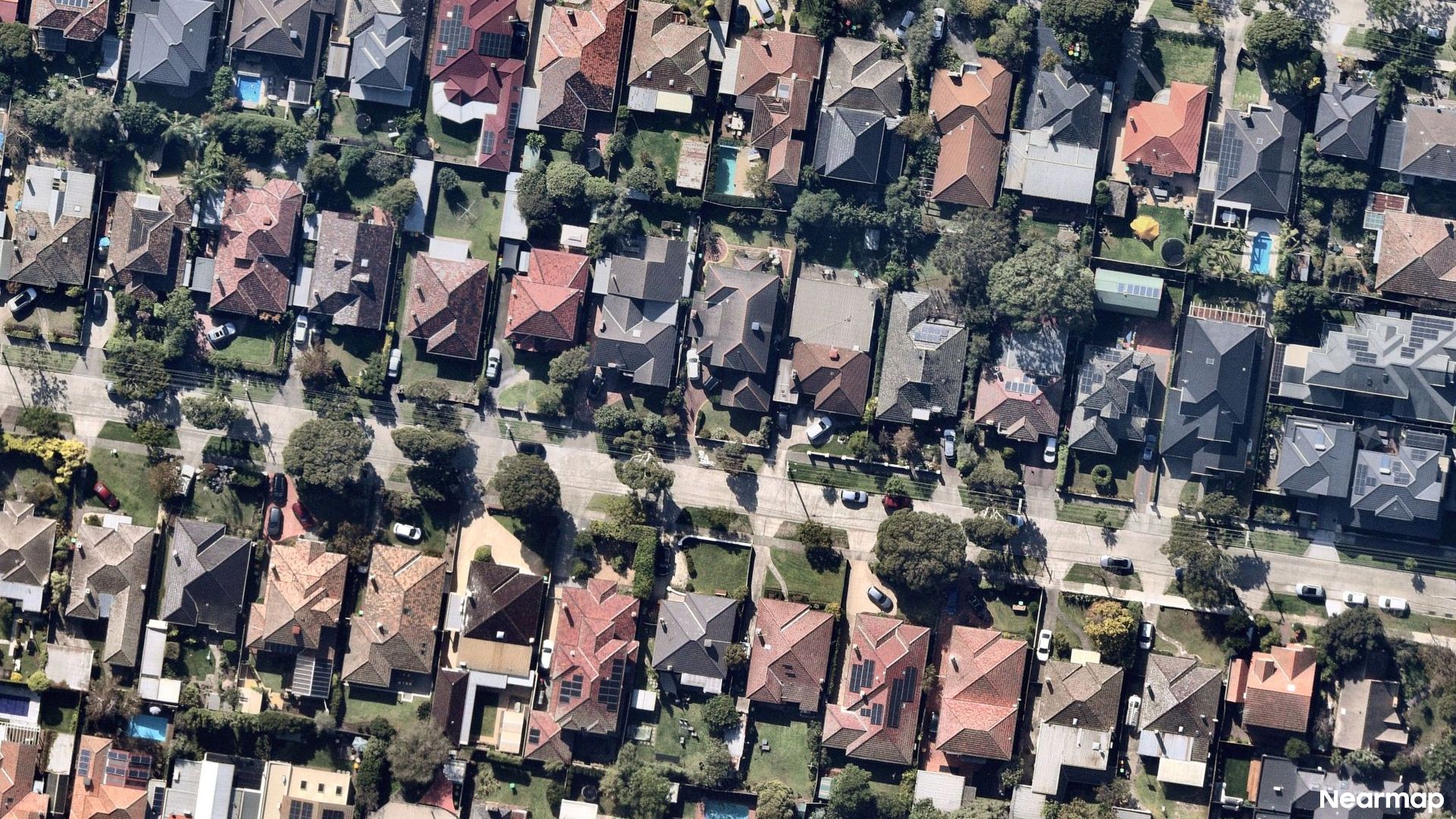Vertical aerial view