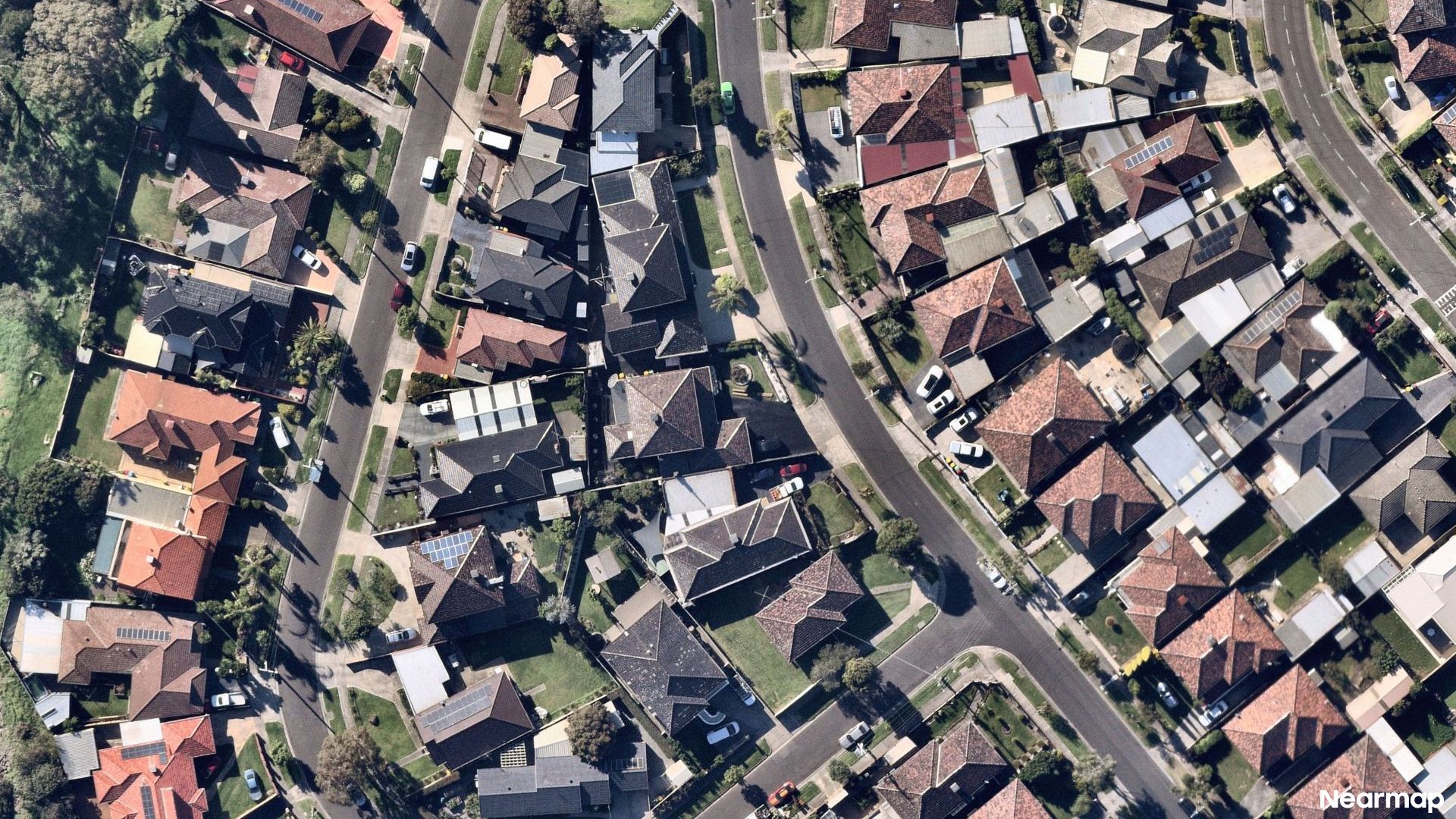 Vertical aerial view