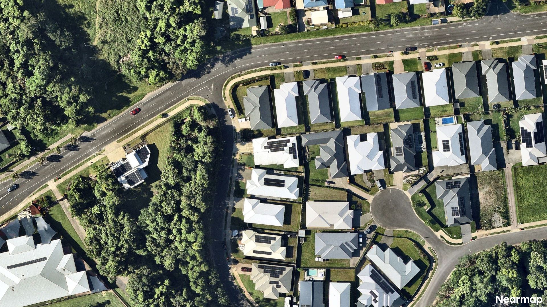 Vertical aerial view