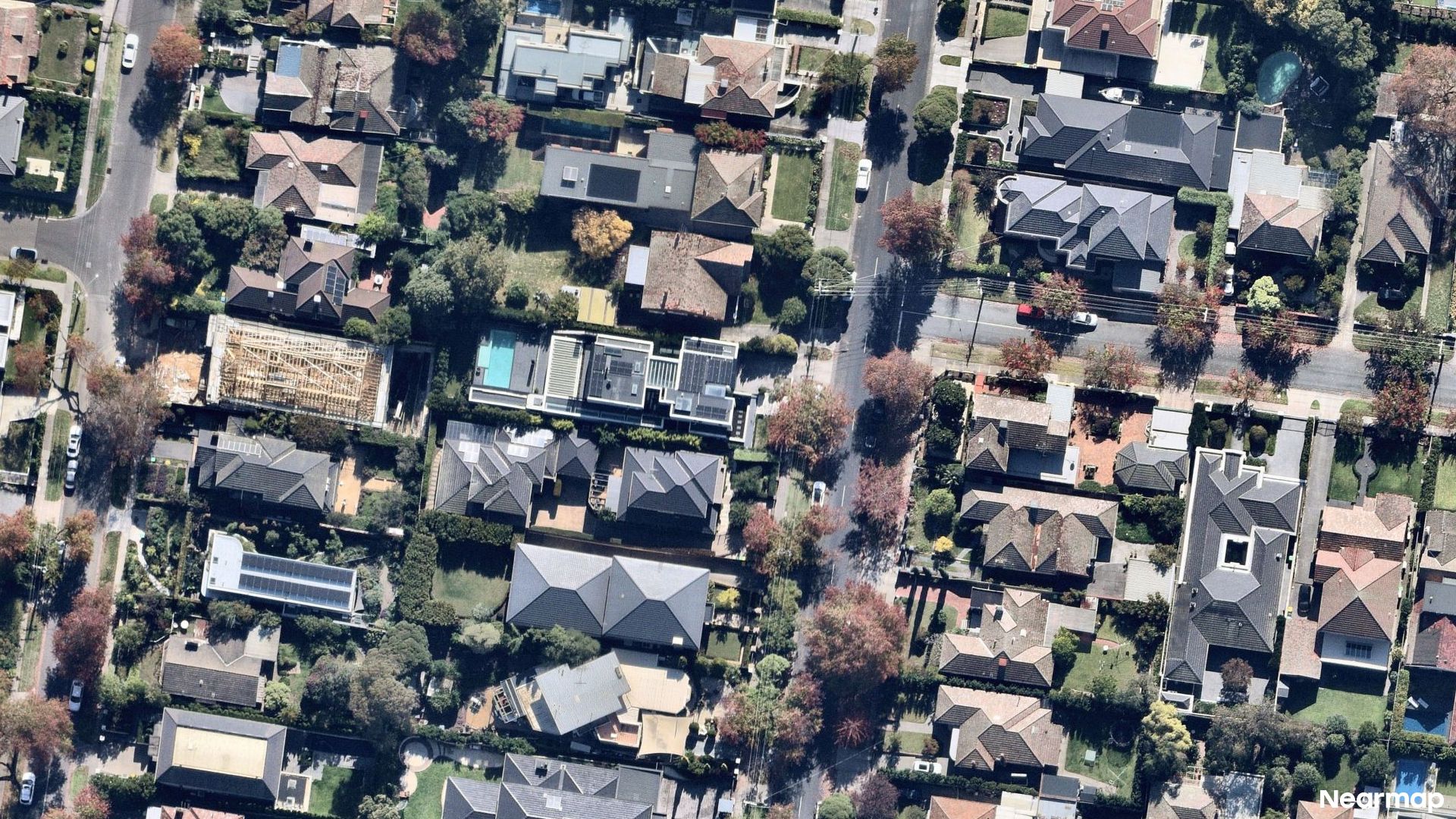 Vertical aerial view