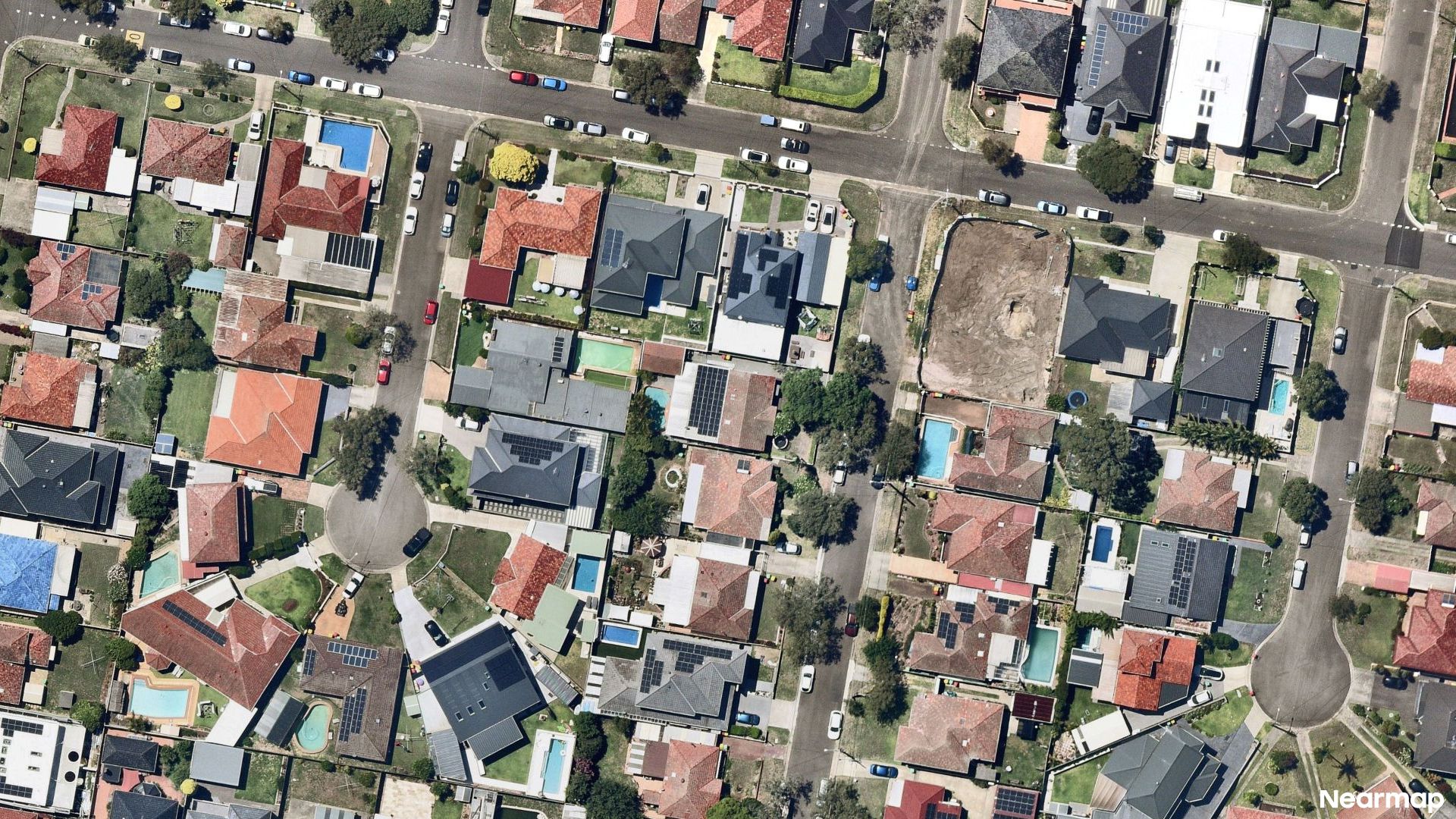Vertical aerial view