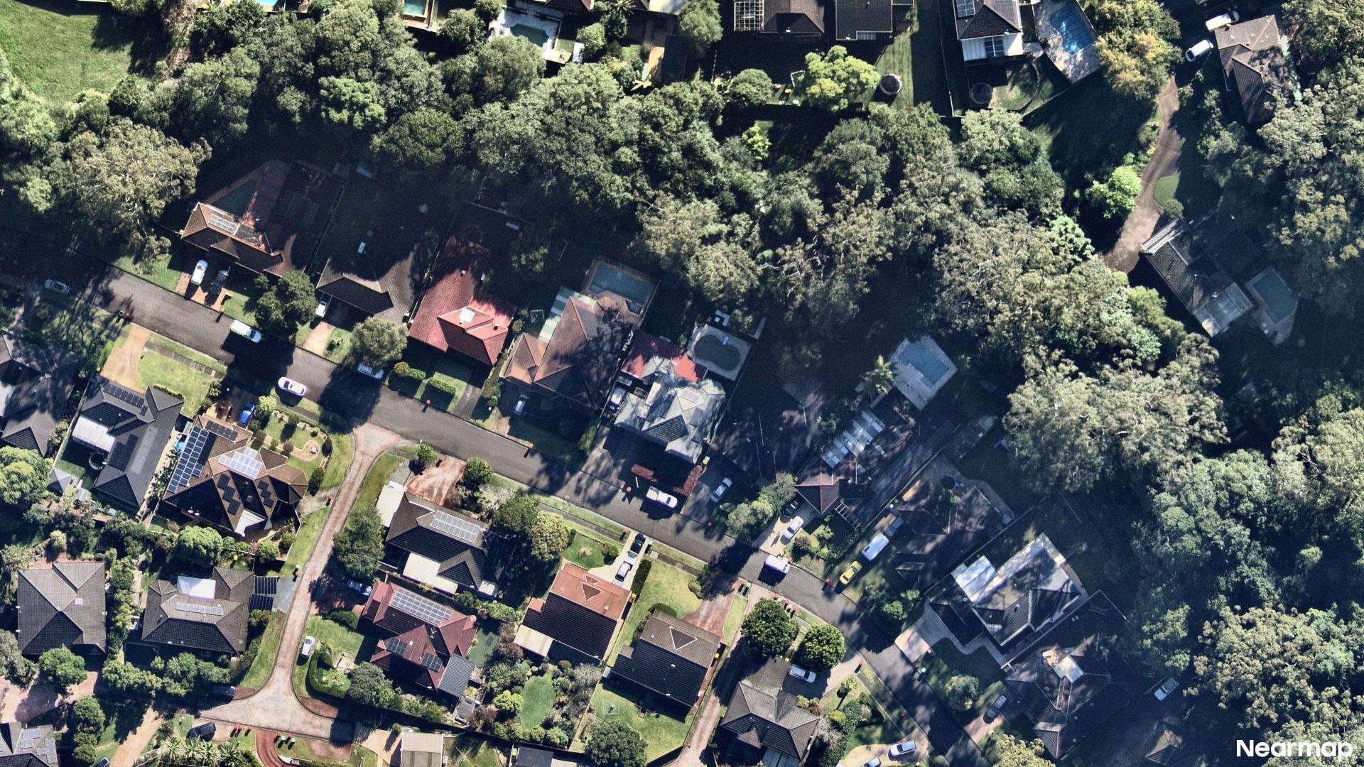 Vertical aerial view