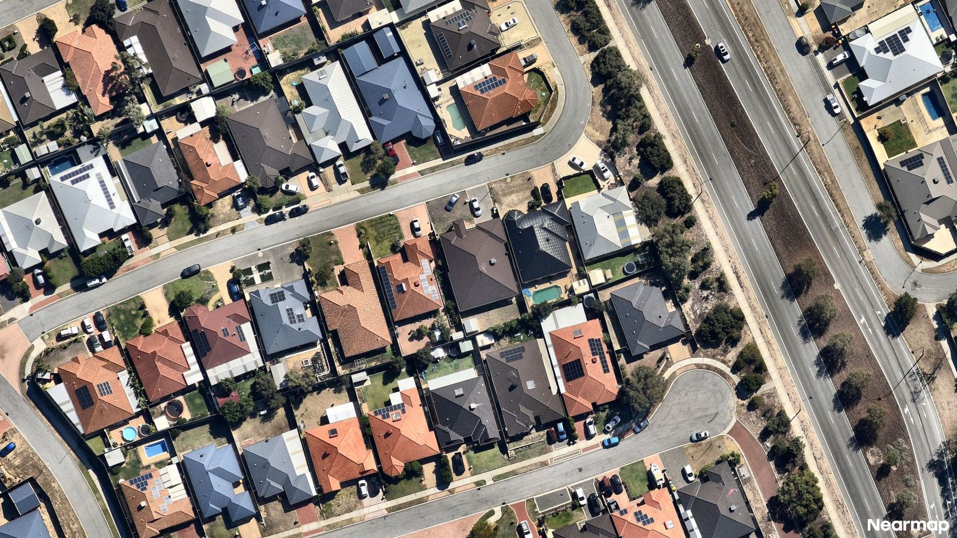 Vertical aerial view
