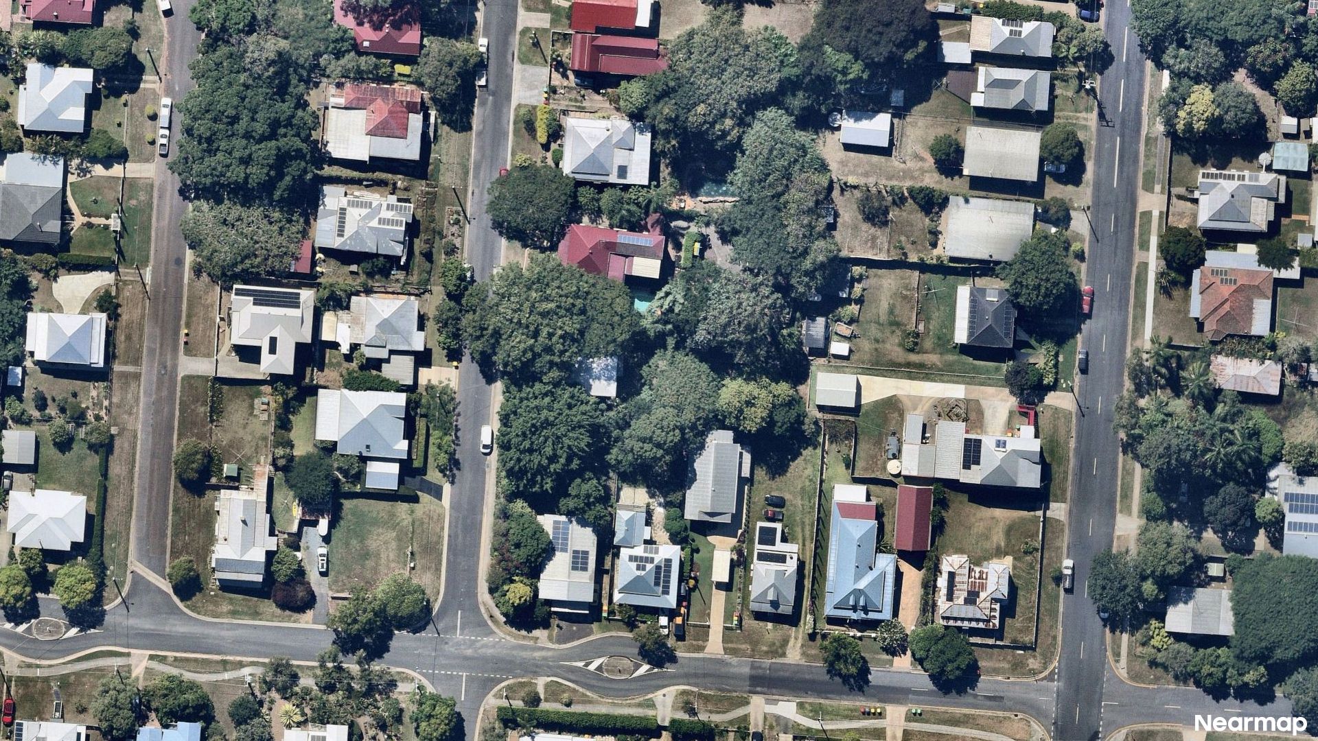 Vertical aerial view