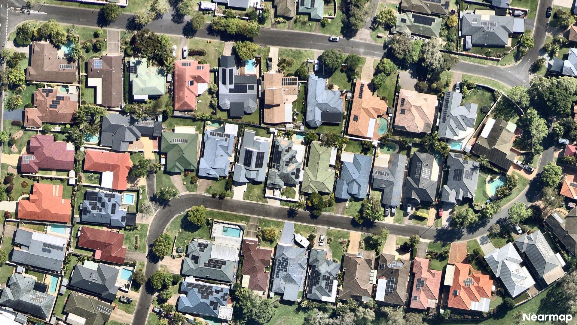 Vertical aerial view