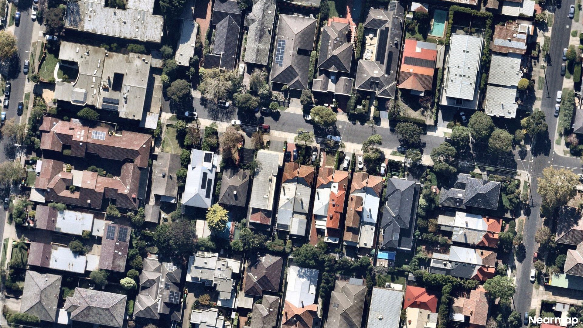 Vertical aerial view