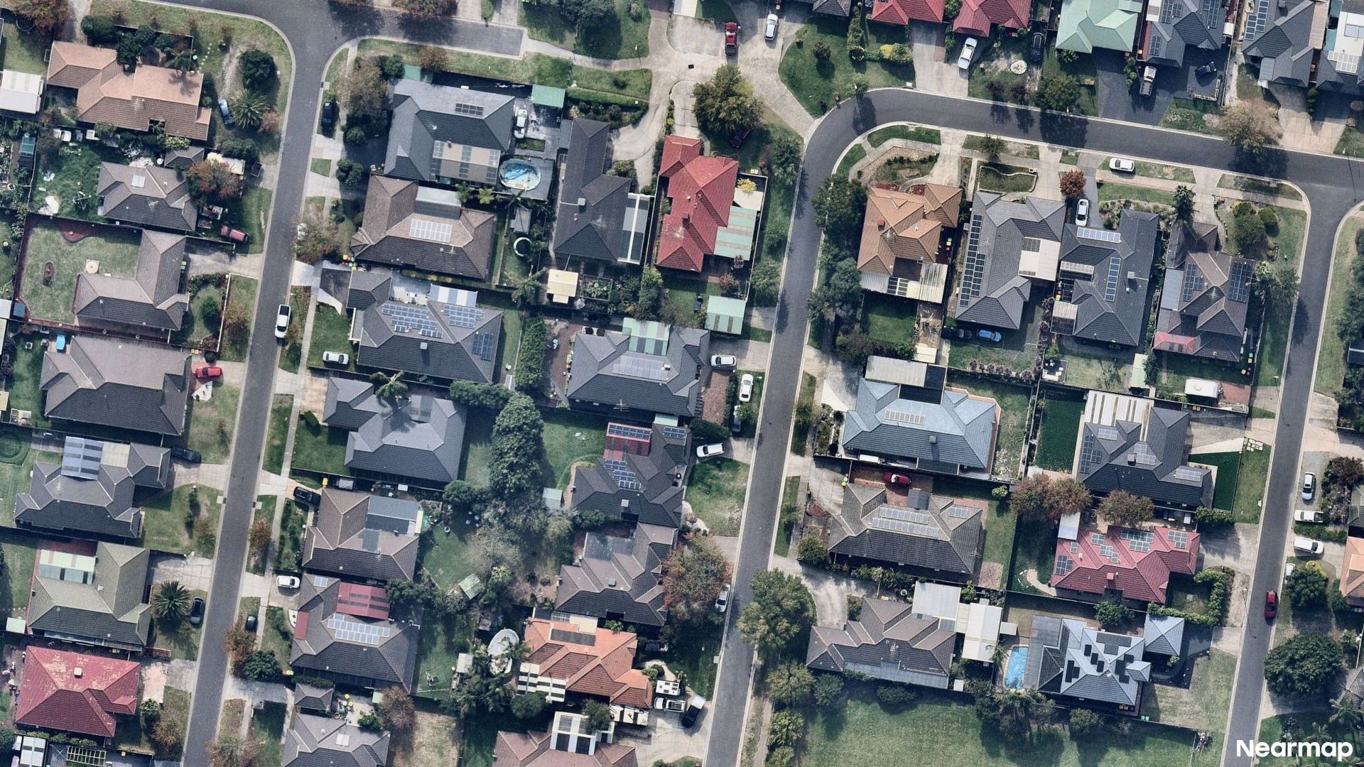 Vertical aerial view
