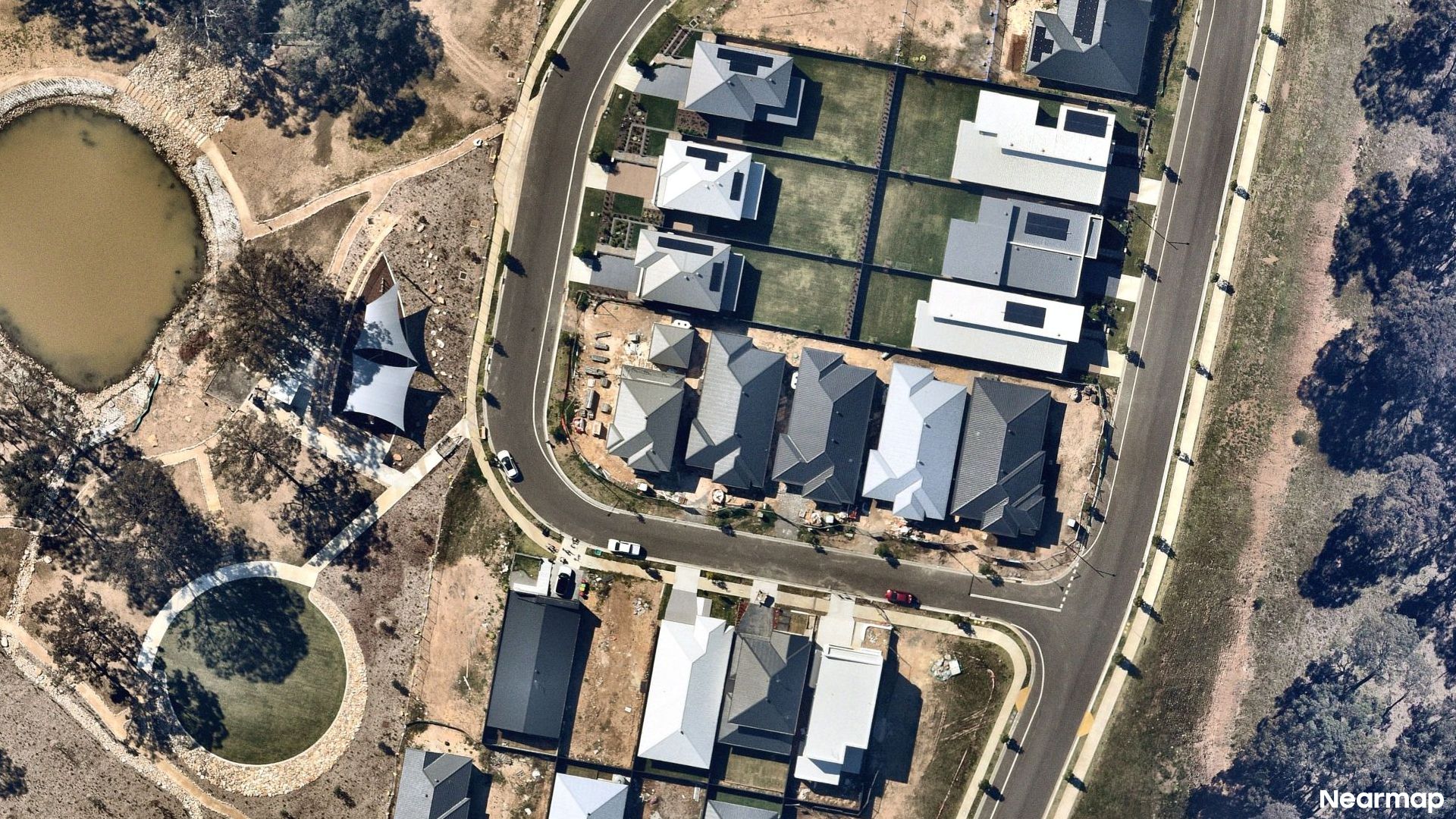 Vertical aerial view