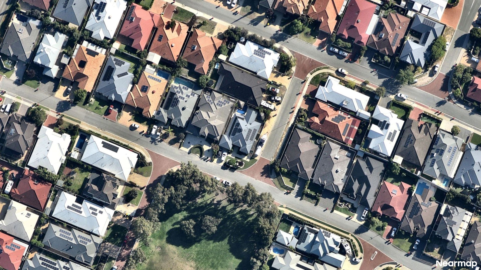 Vertical aerial view