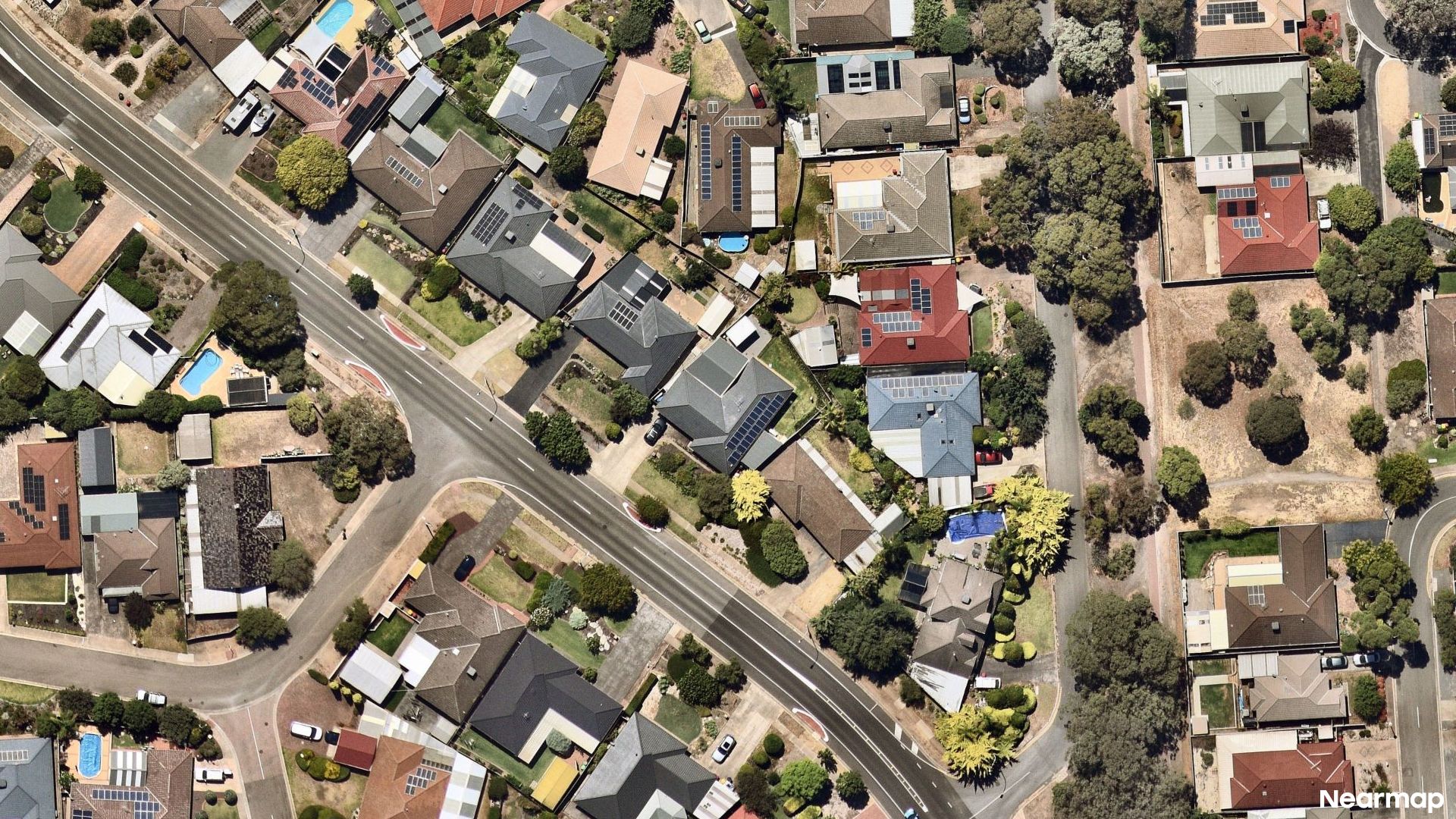 Vertical aerial view