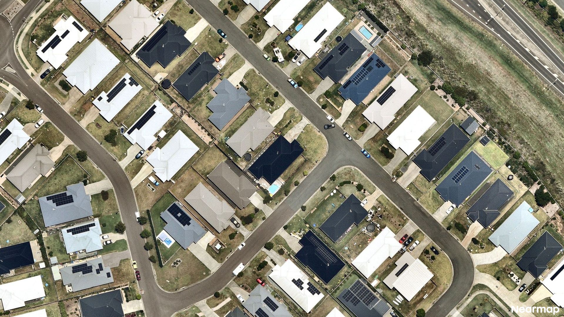 Vertical aerial view