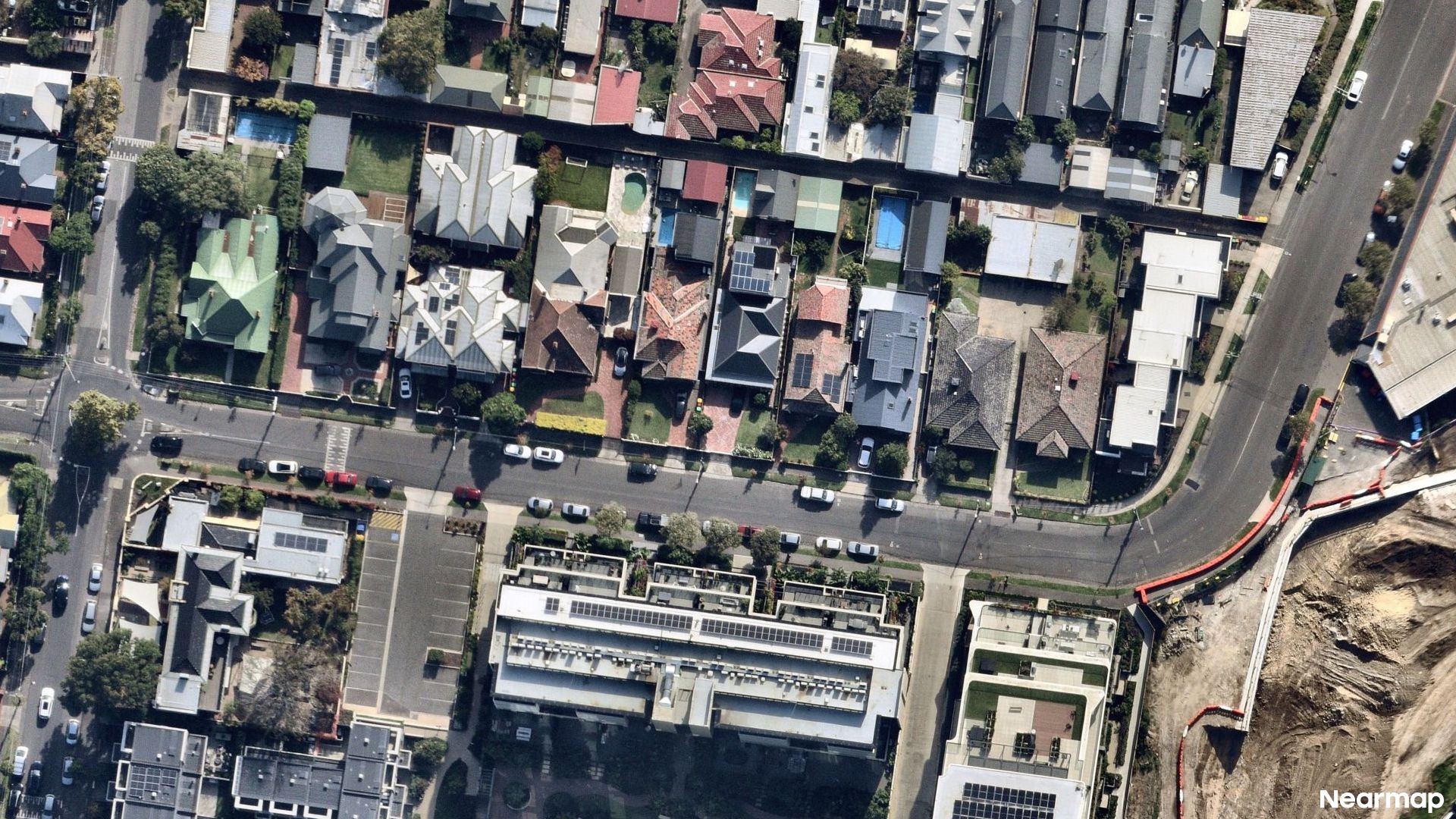 Vertical aerial view