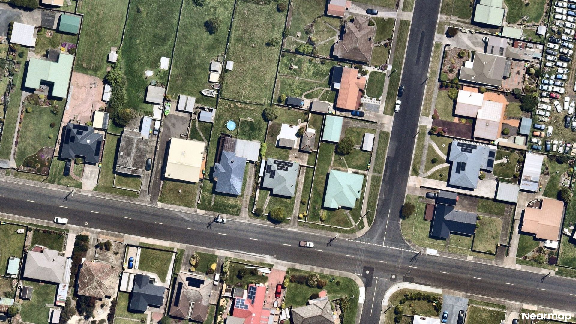 Vertical aerial view
