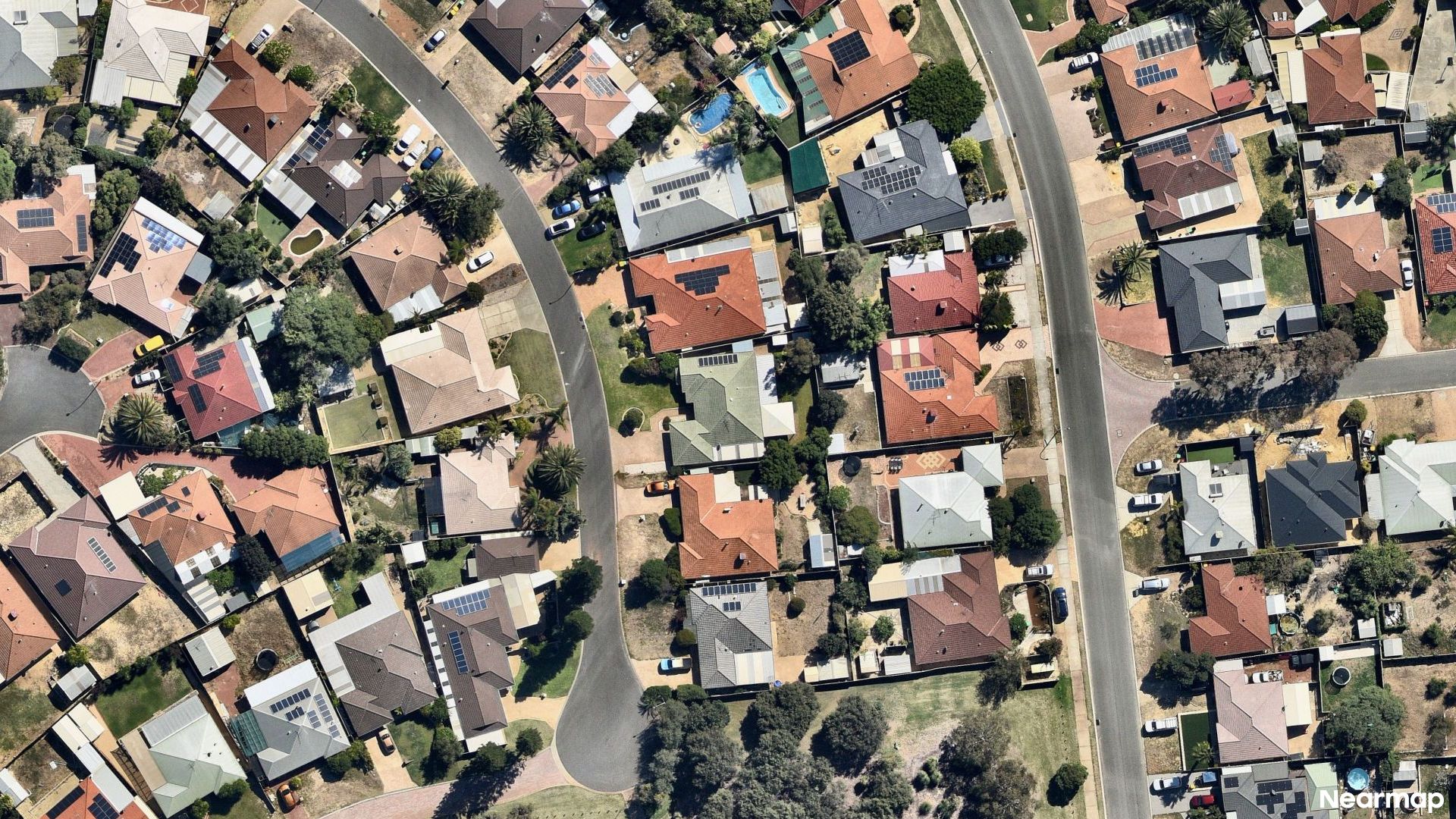 Vertical aerial view