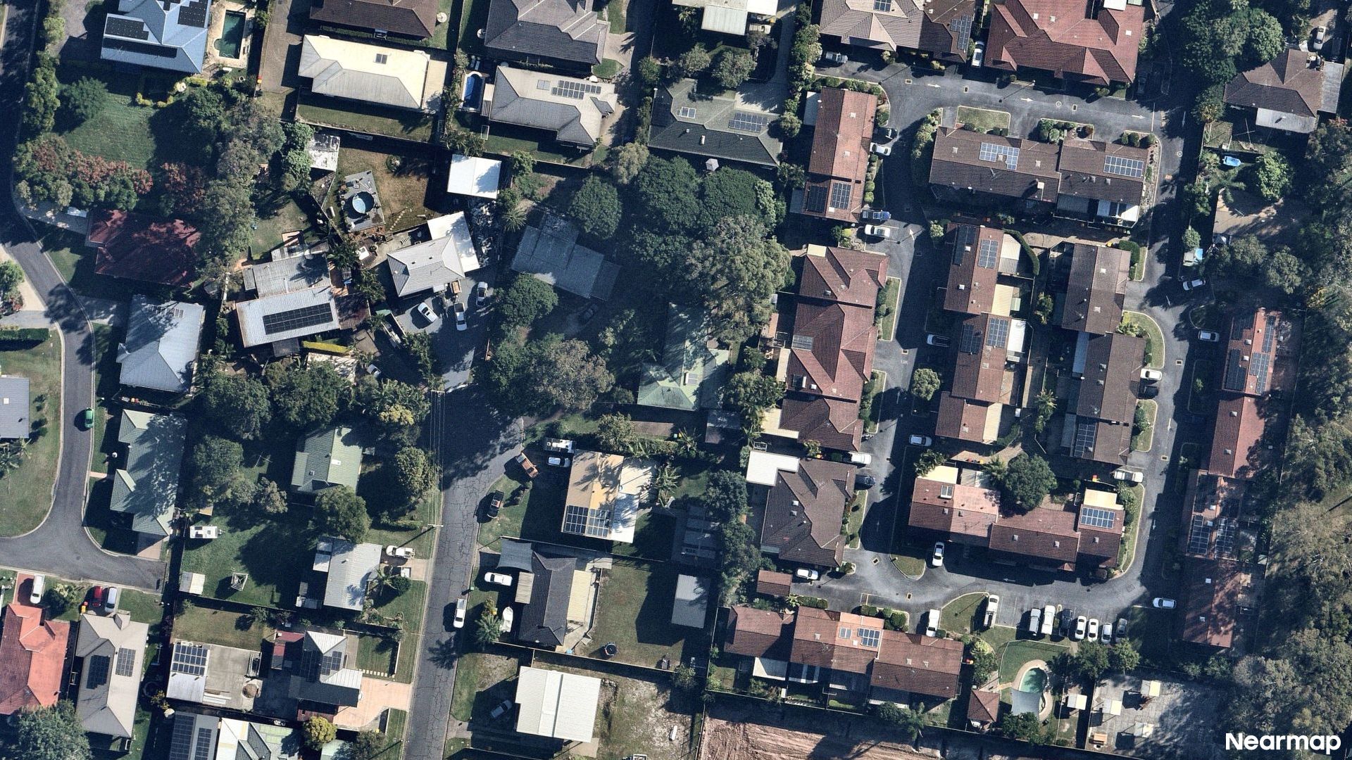 Vertical aerial view