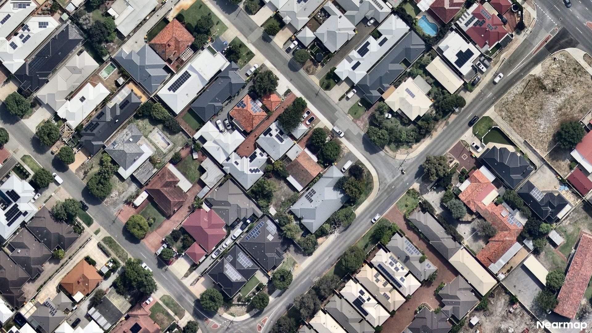 Vertical aerial view