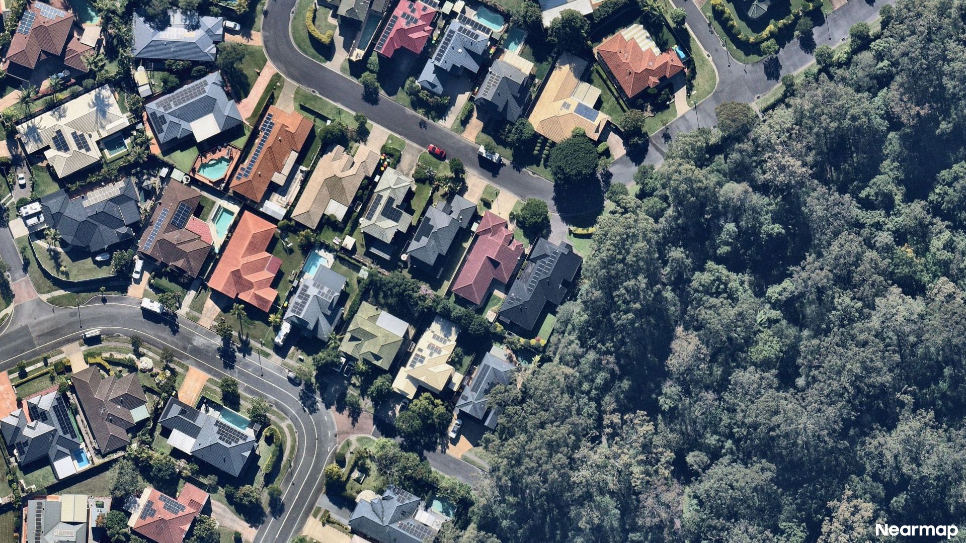 Vertical aerial view