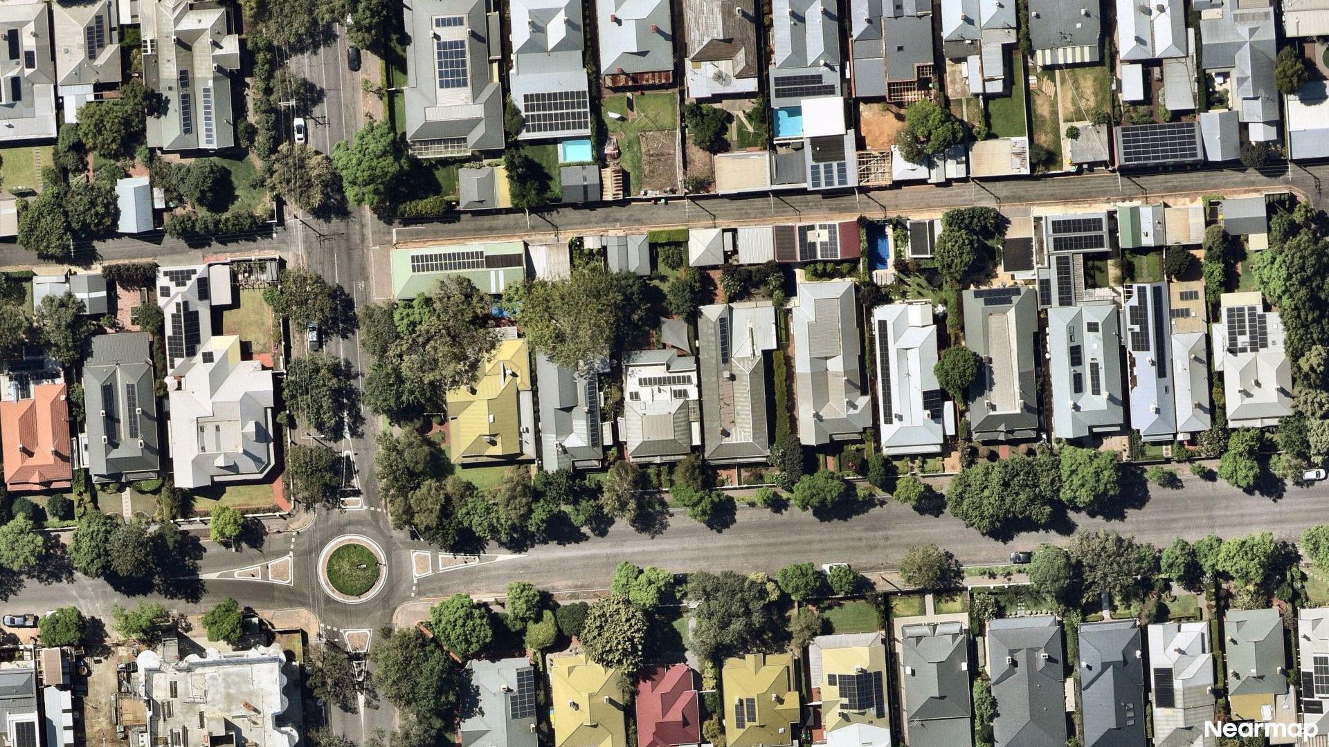 Vertical aerial view