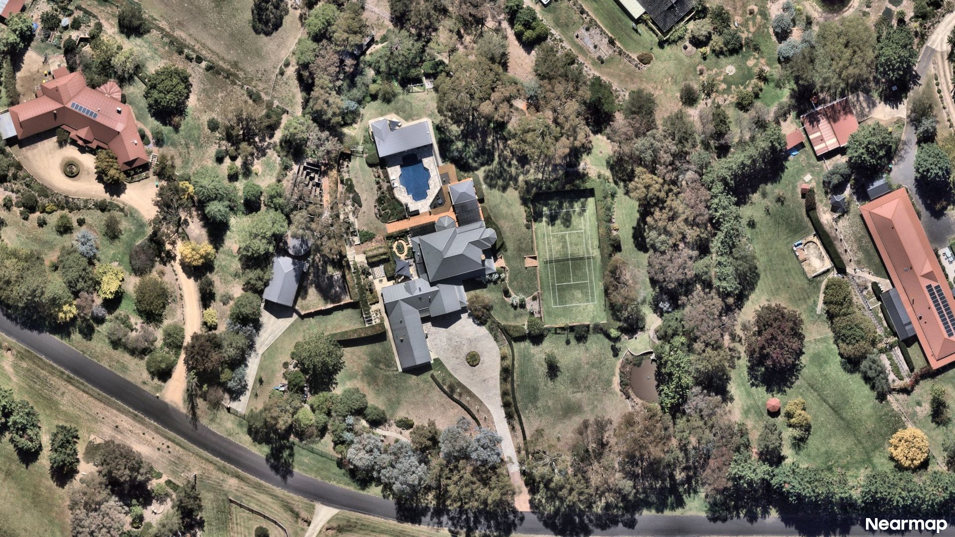 Vertical aerial view