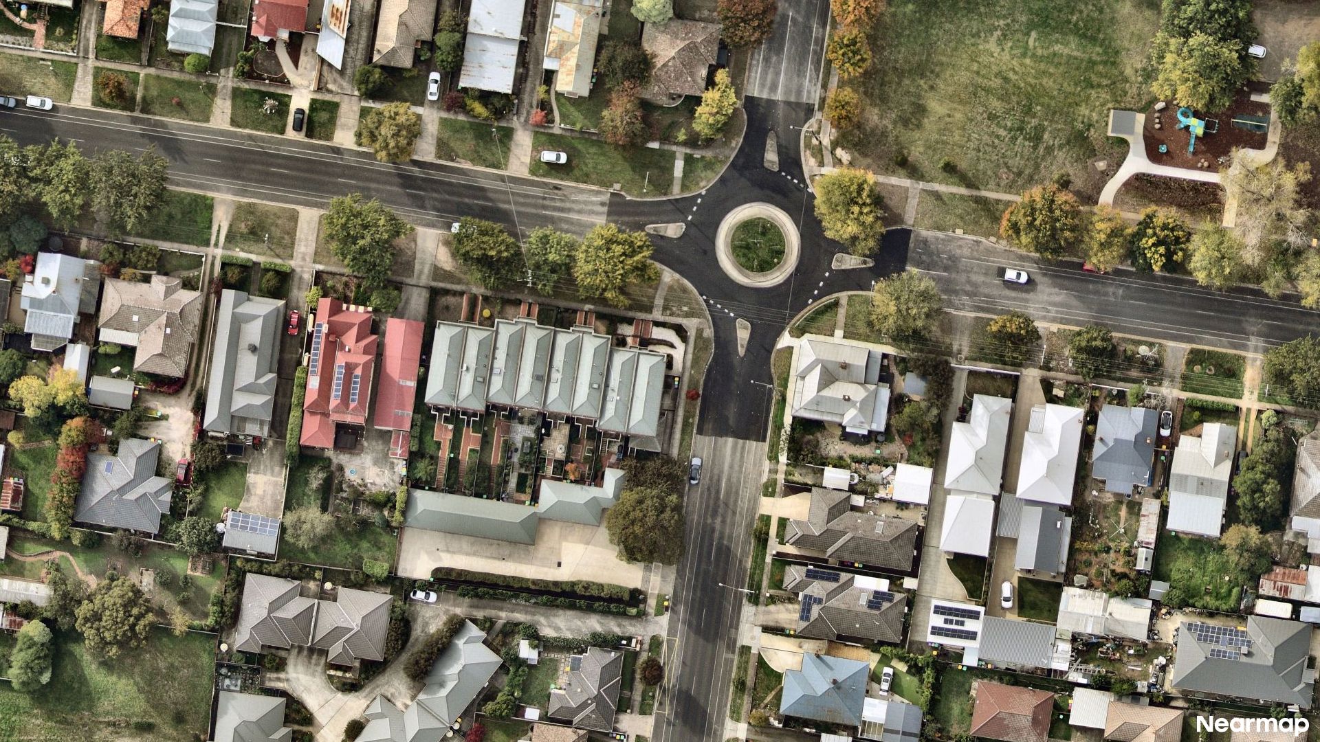 Vertical aerial view