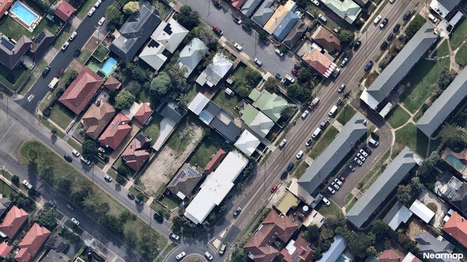 Vertical aerial view