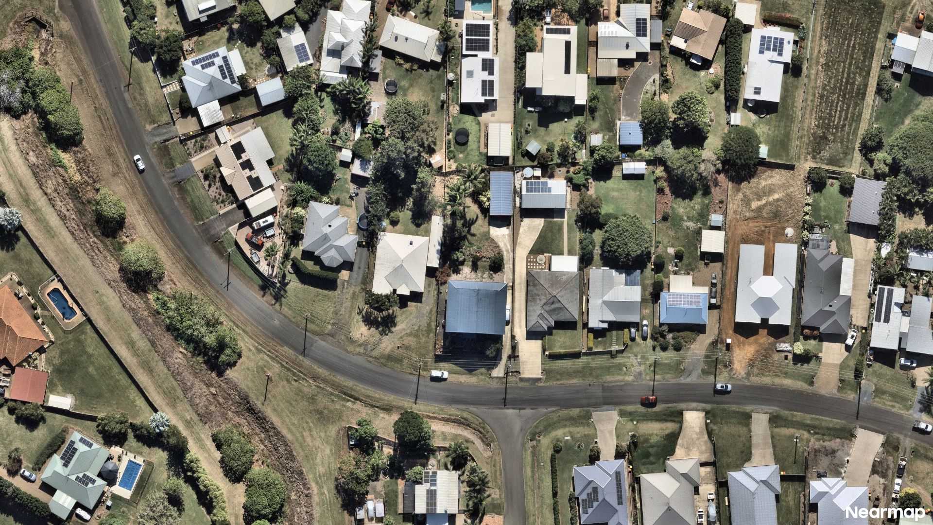 Vertical aerial view