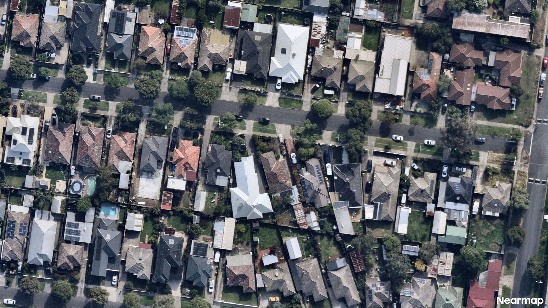 Vertical aerial view