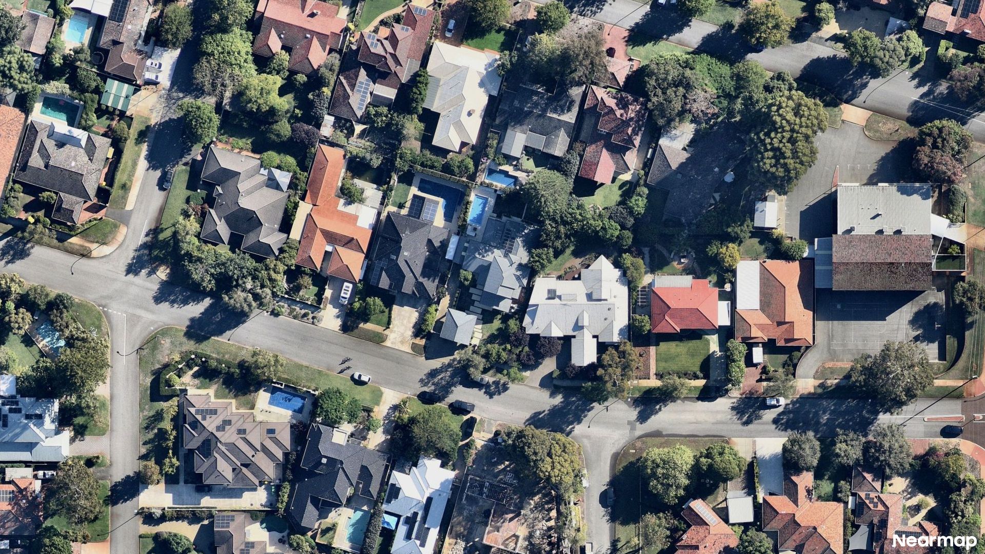 Vertical aerial view