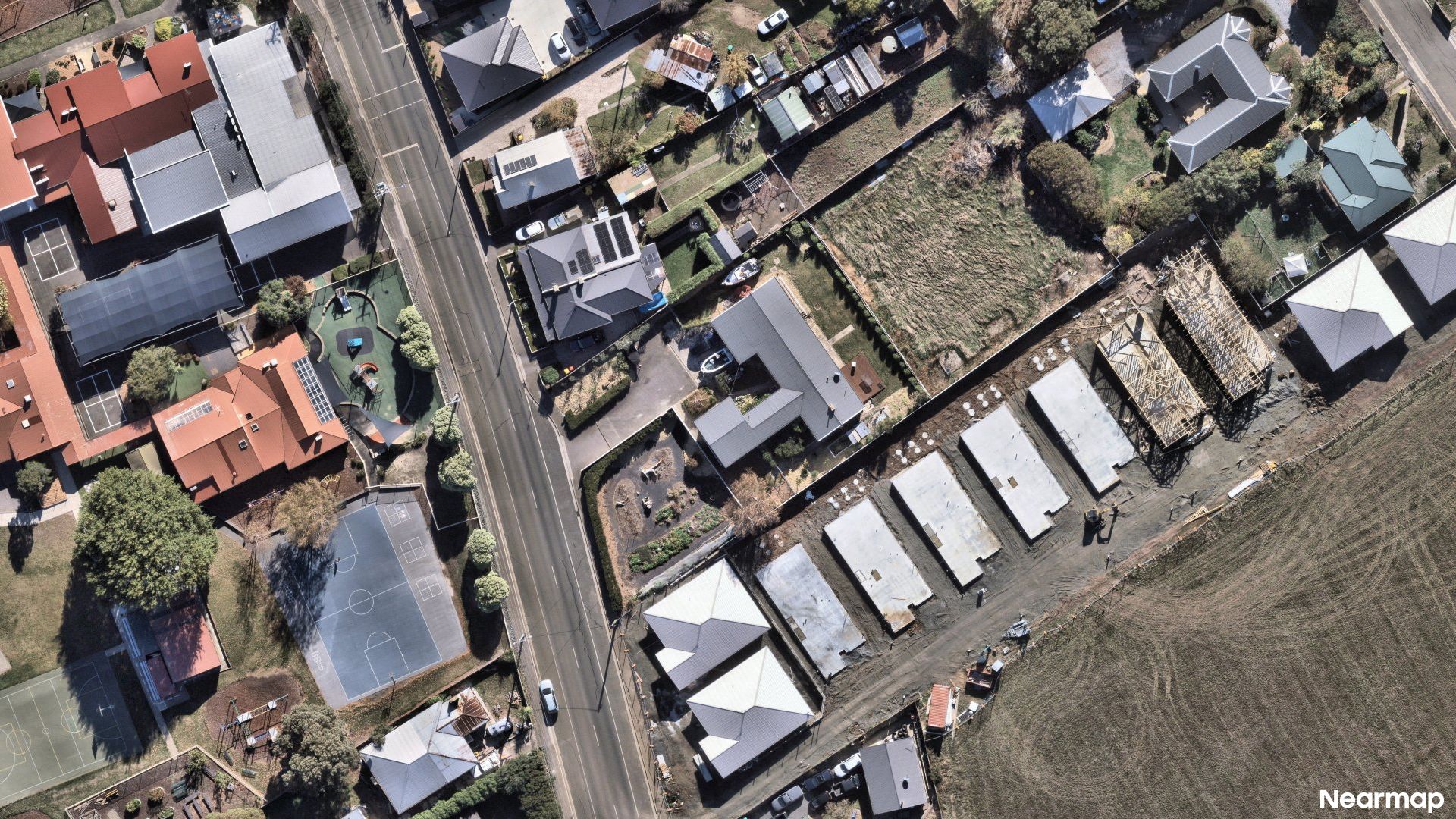 Vertical aerial view