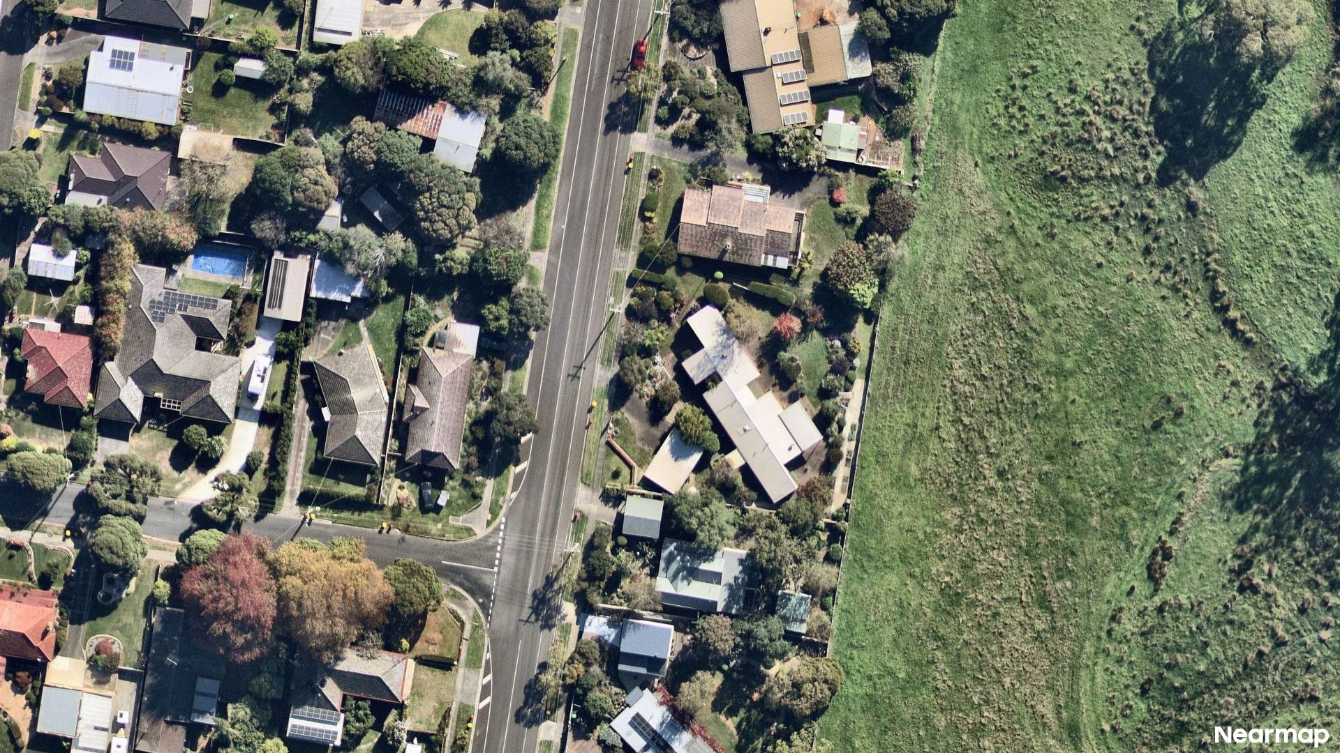 Vertical aerial view