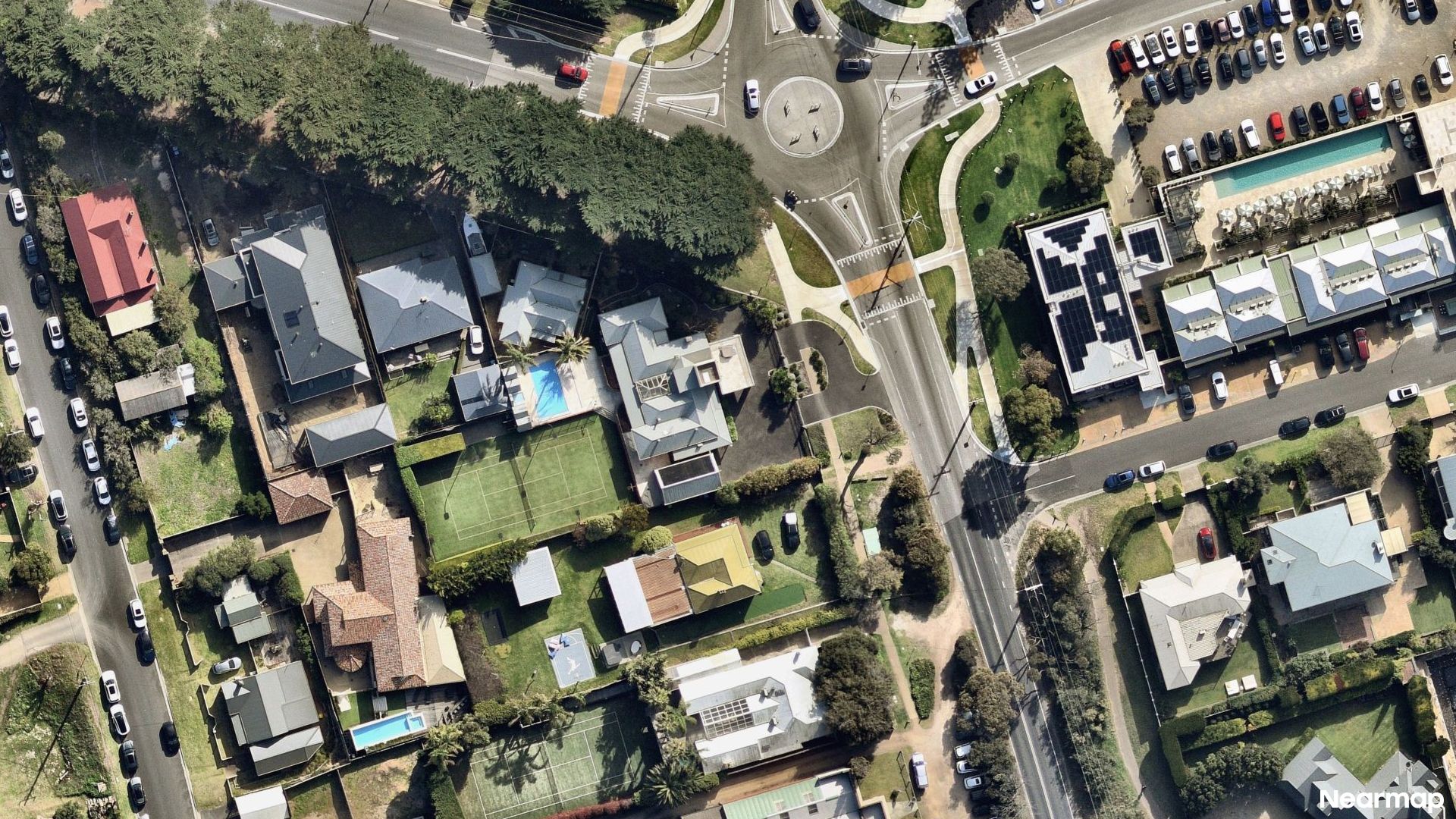Vertical aerial view