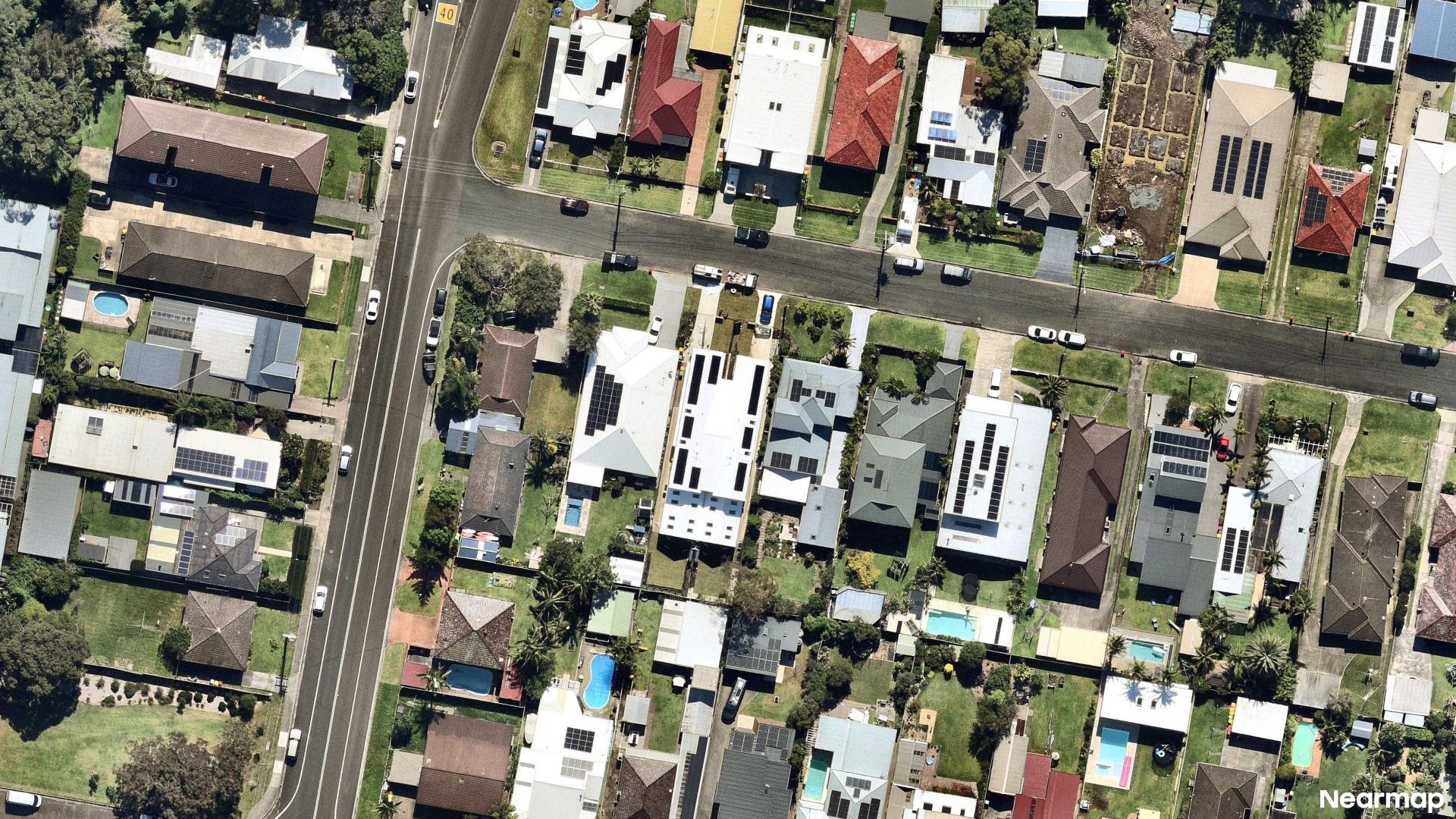 Vertical aerial view