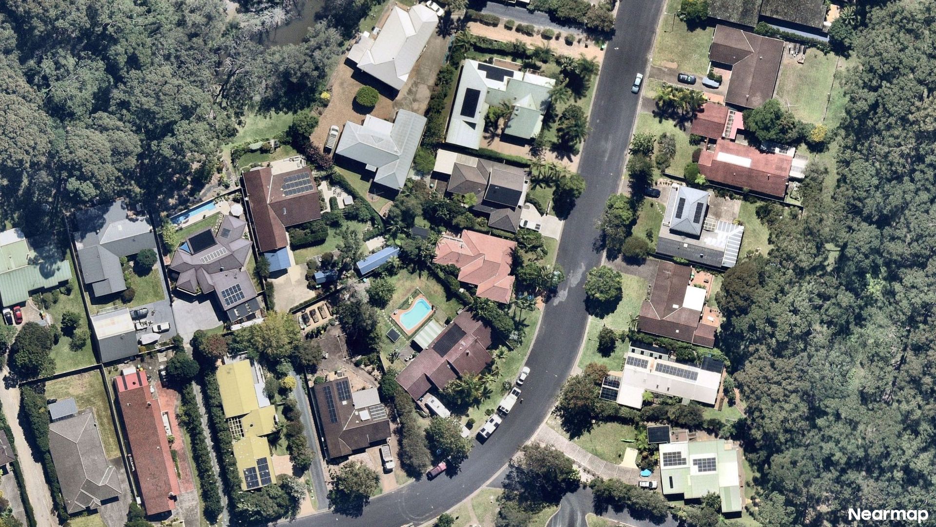 Vertical aerial view