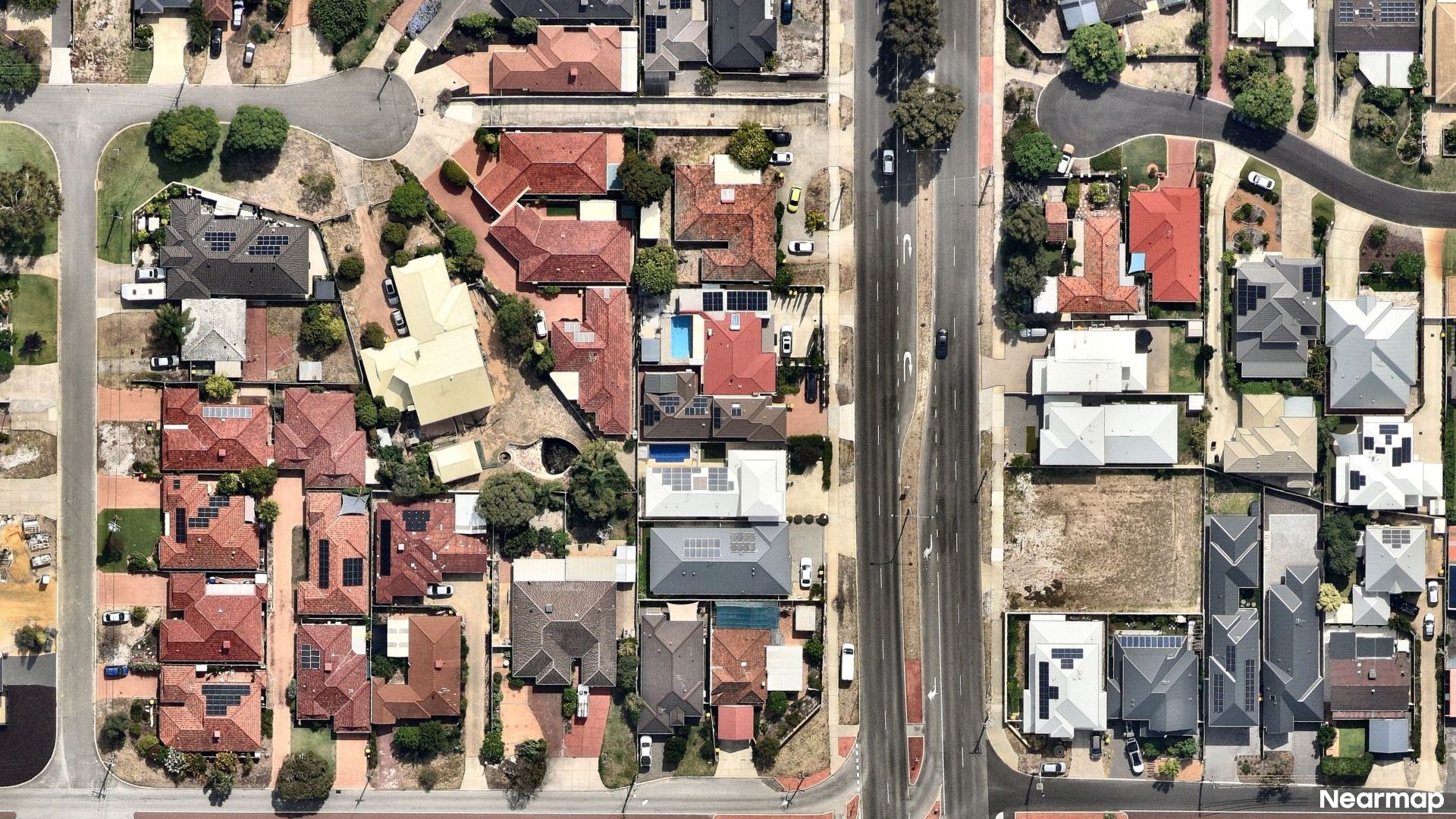 Vertical aerial view