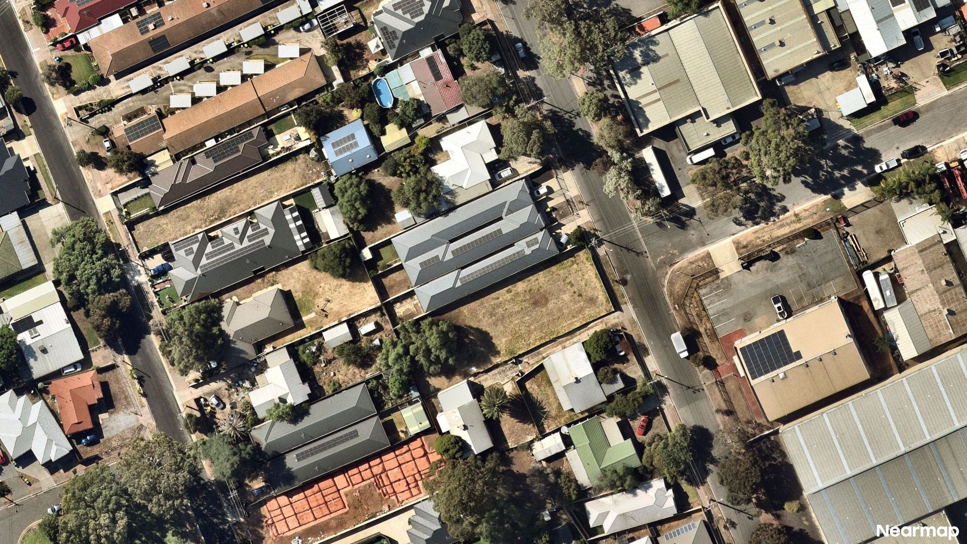 Vertical aerial view