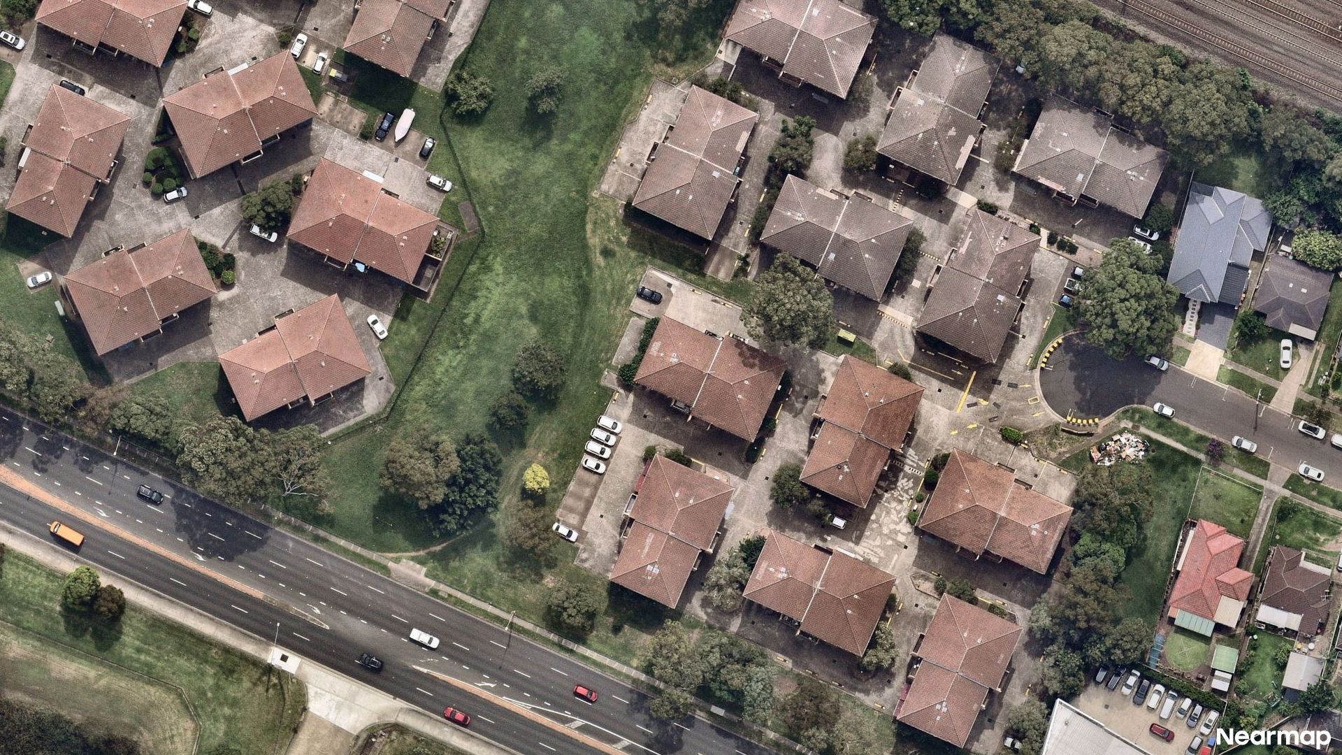 Vertical aerial view