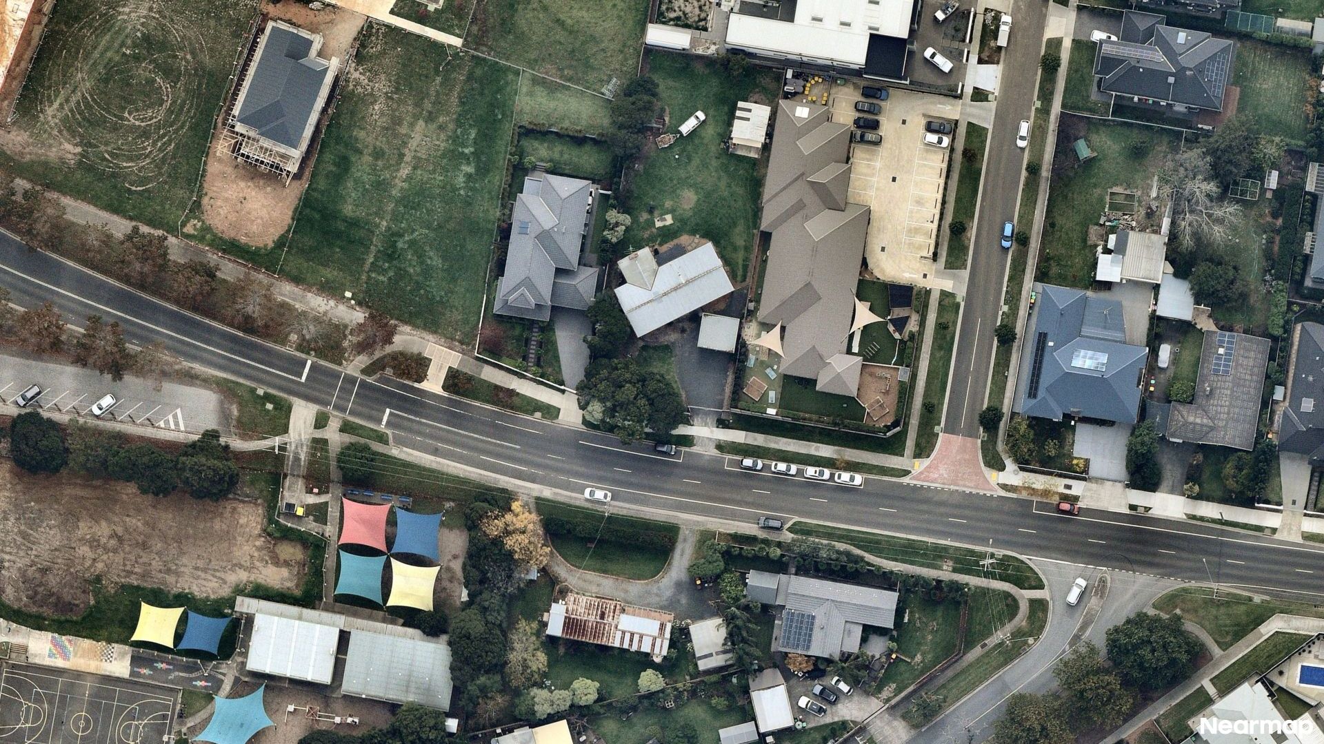 Vertical aerial view