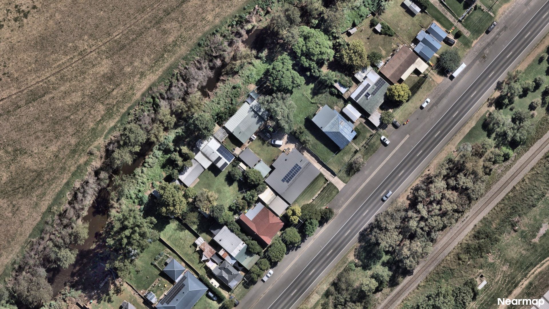 Vertical aerial view