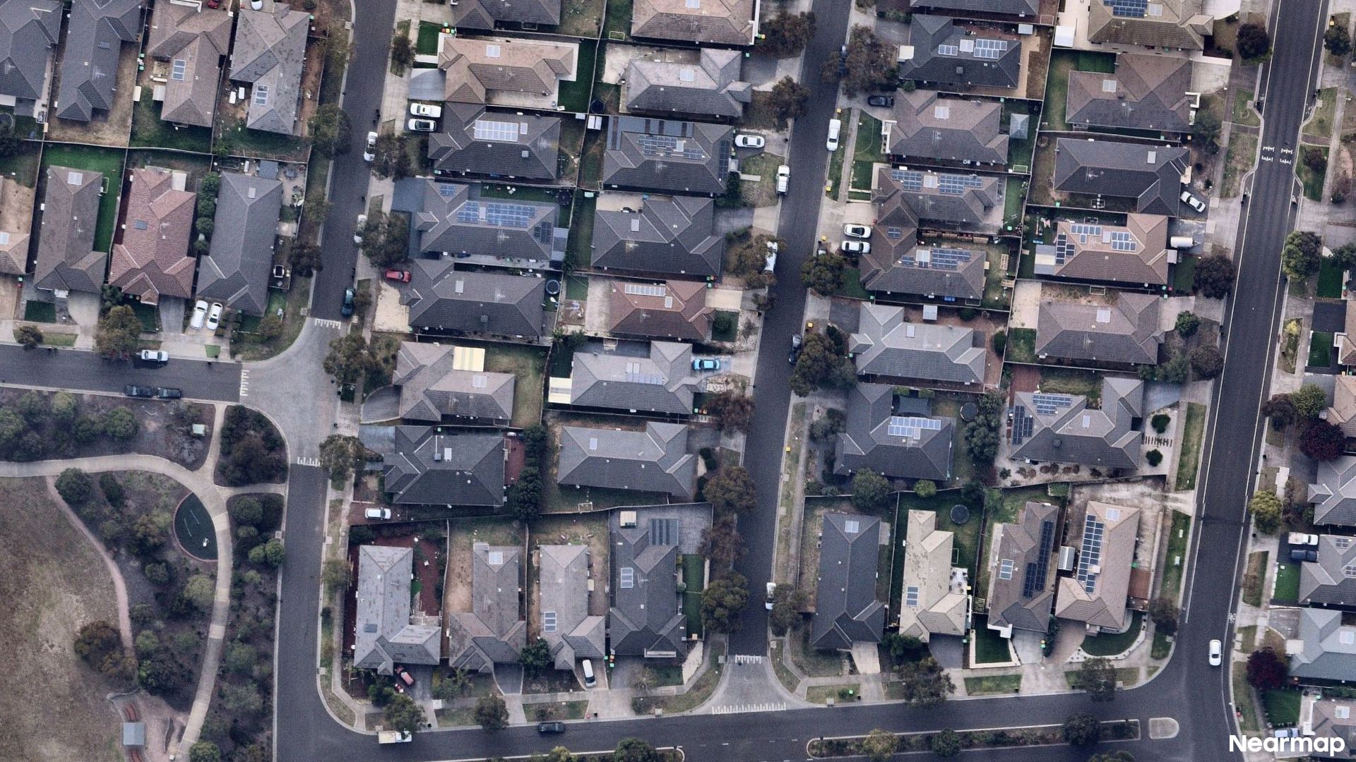 Vertical aerial view