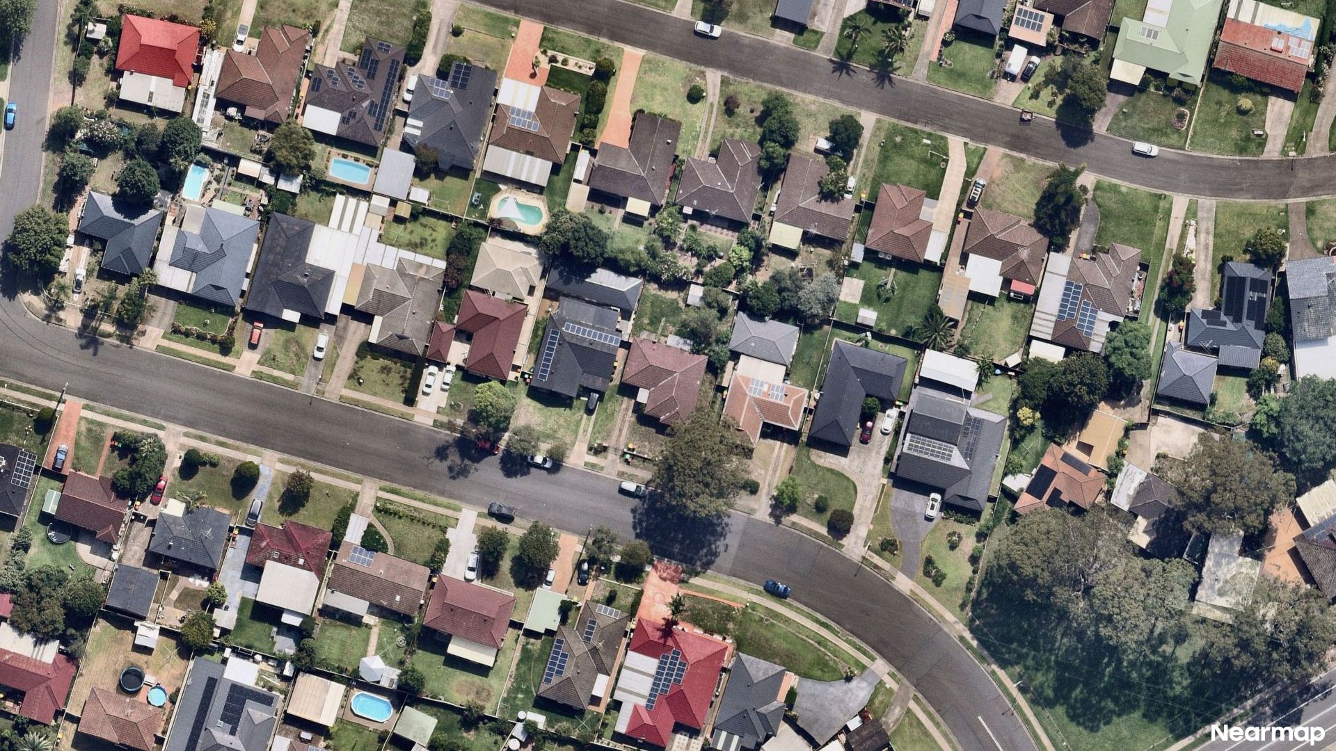 Vertical aerial view