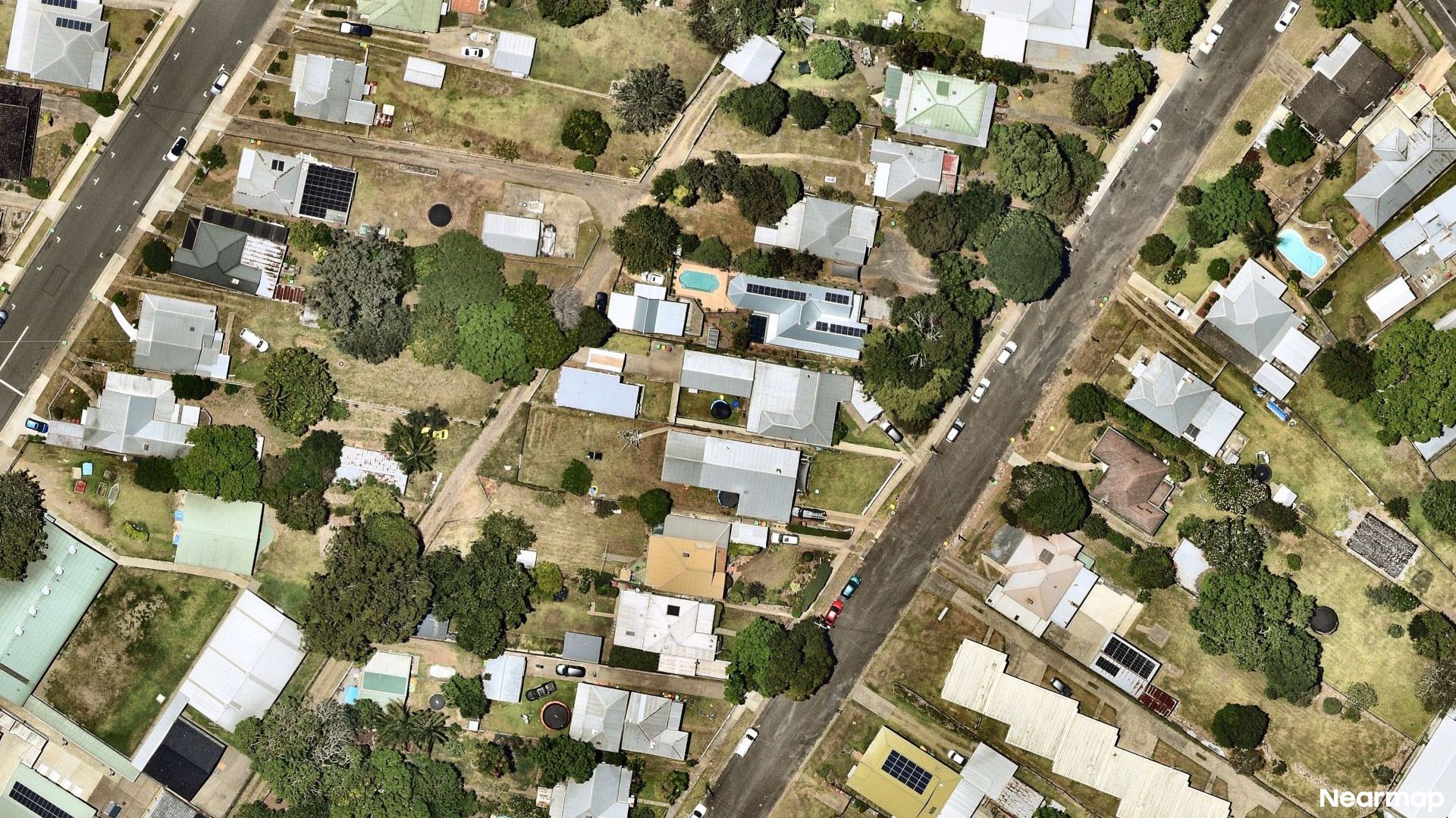 Vertical aerial view