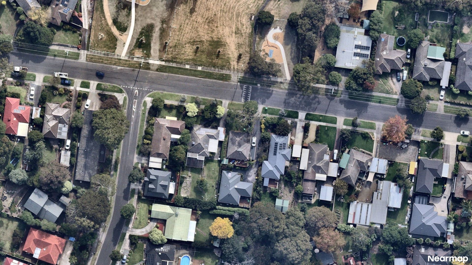 Vertical aerial view