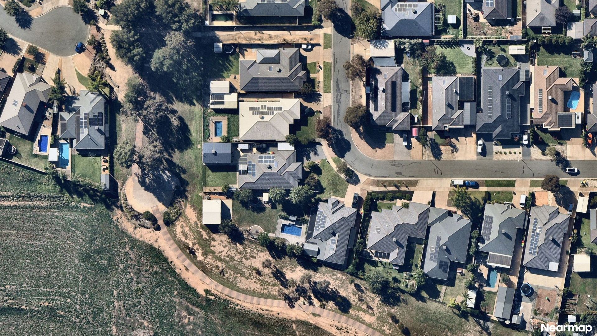 Vertical aerial view