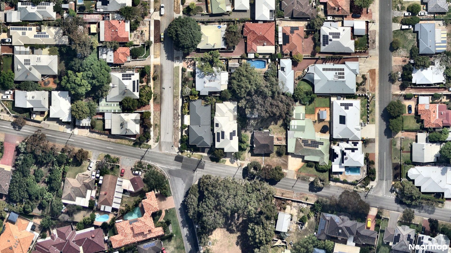 Vertical aerial view