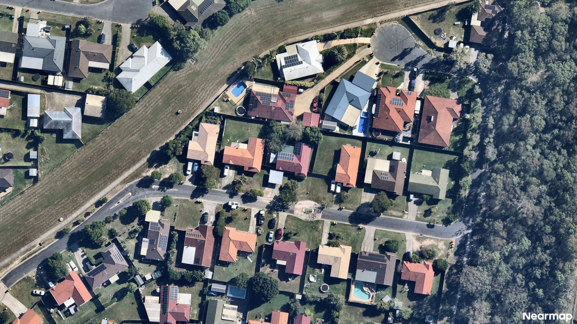 Vertical aerial view