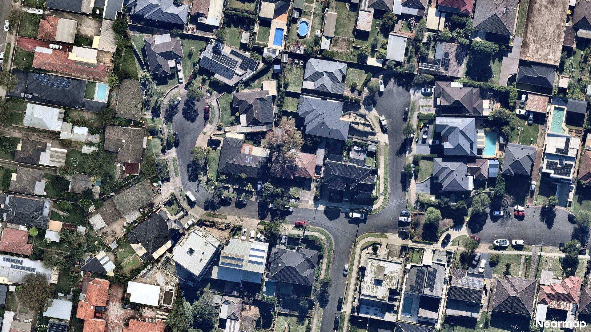 Vertical aerial view