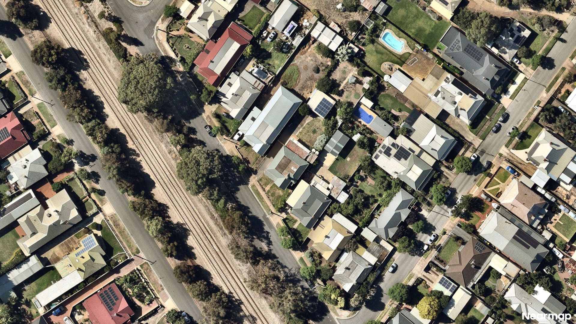 Vertical aerial view