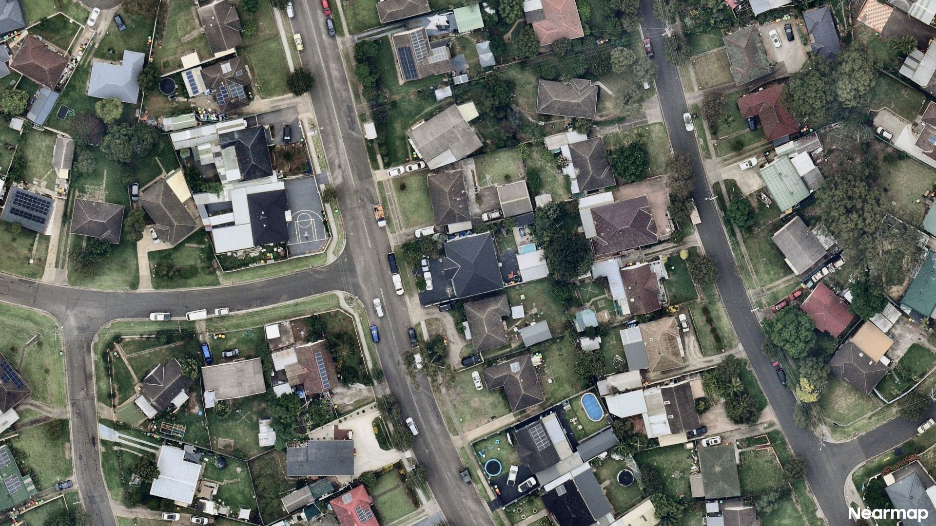Vertical aerial view