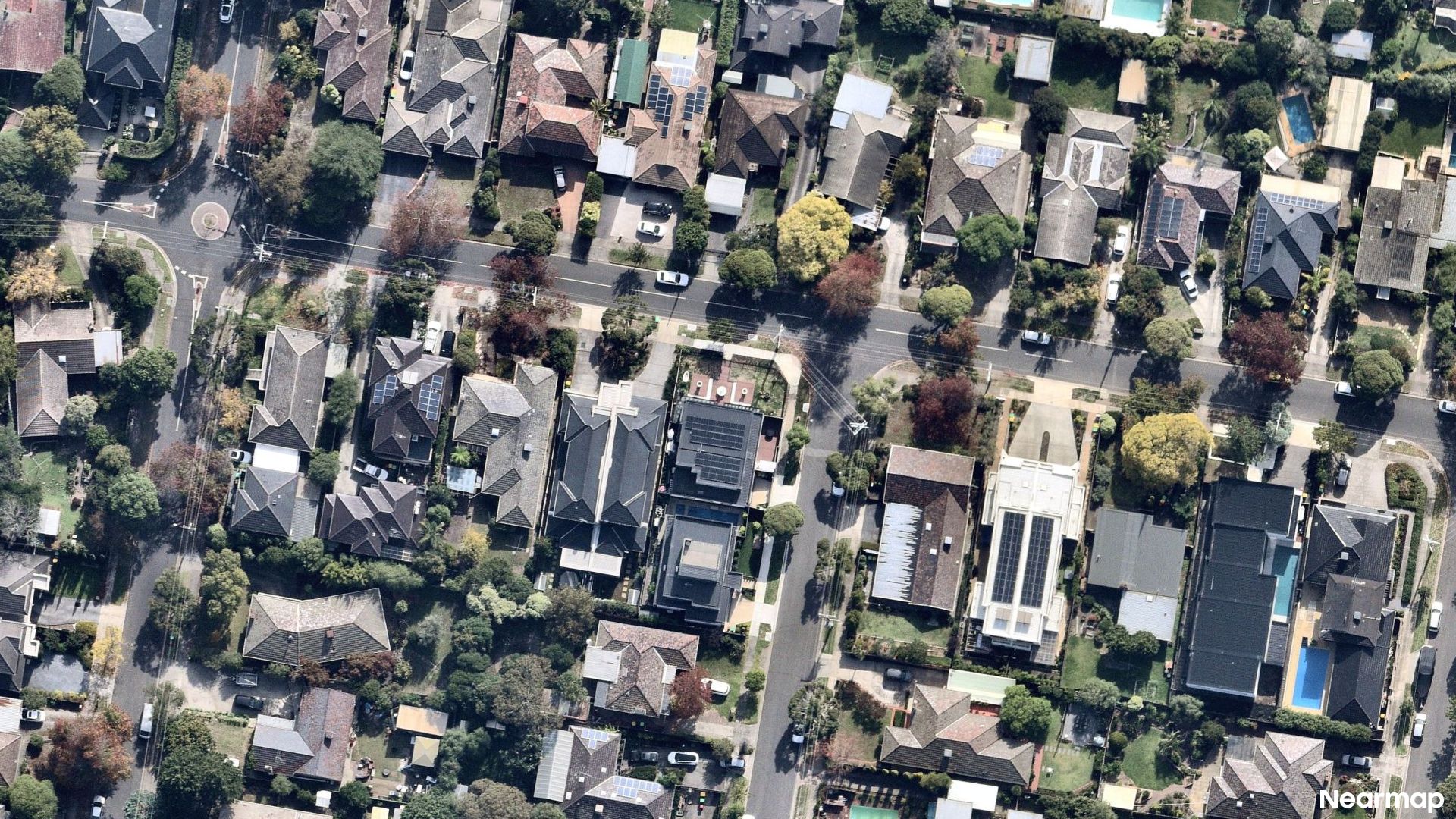 Vertical aerial view